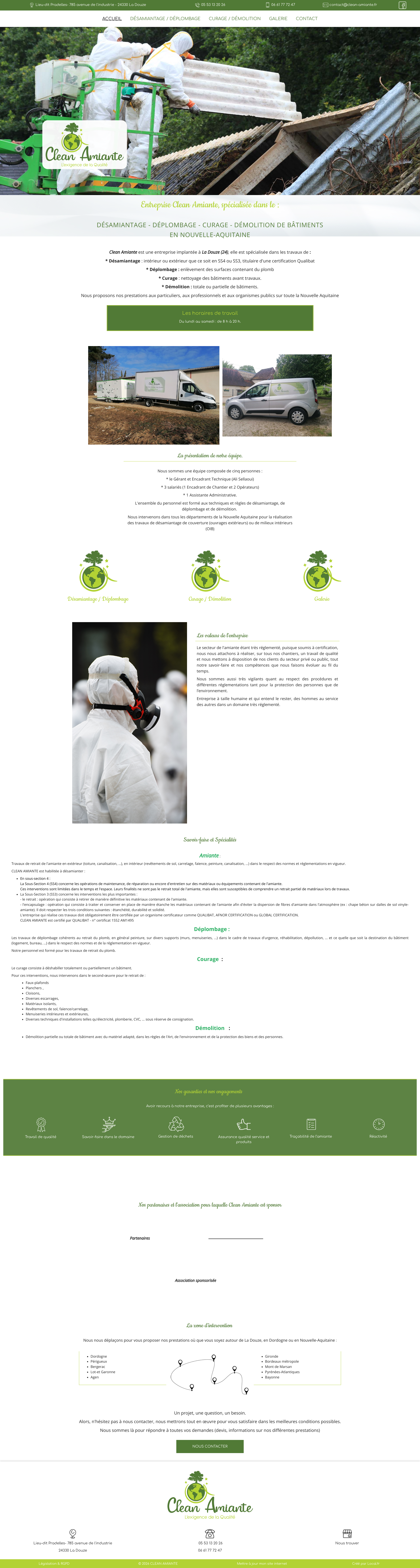 Aperçu du site