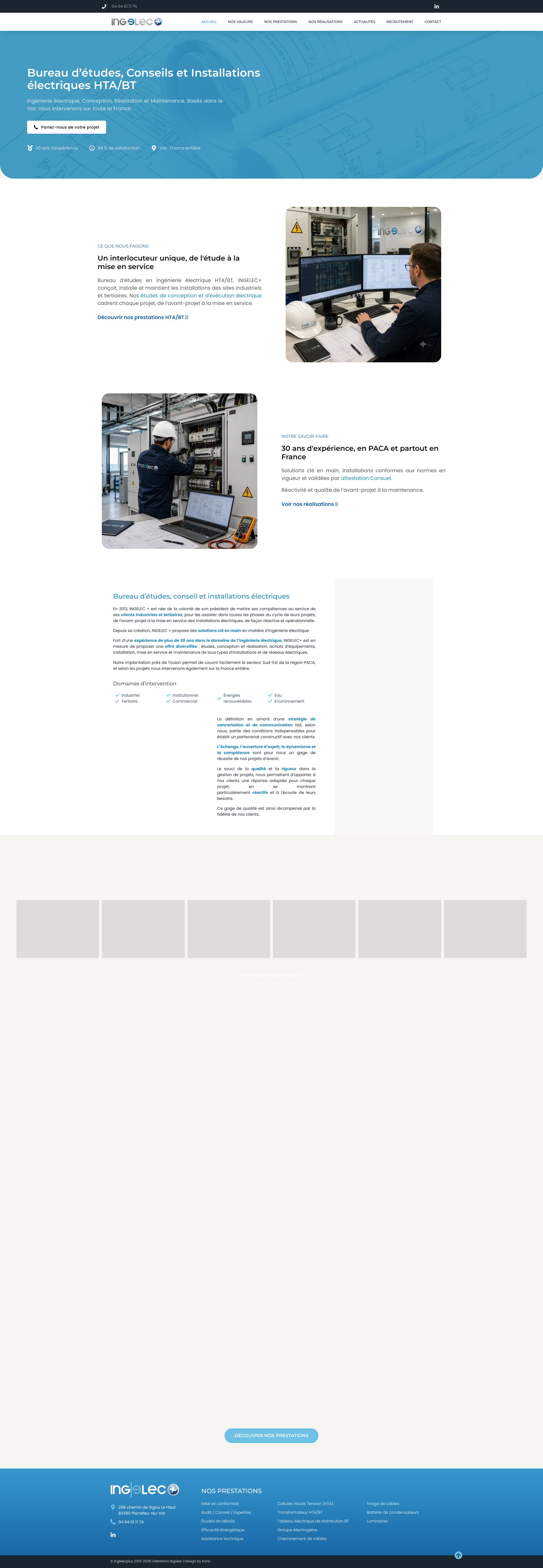 Aperçu du site