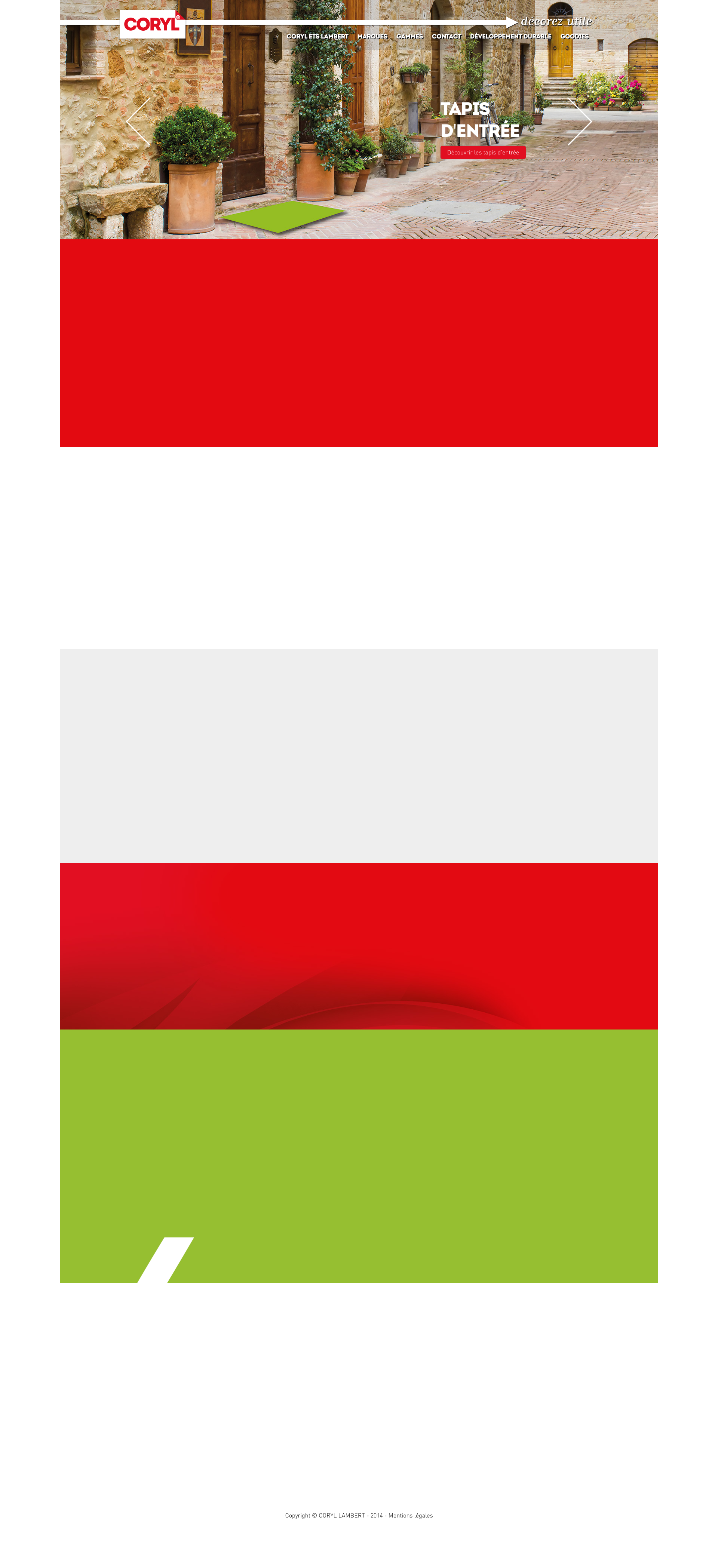 Aperçu du site