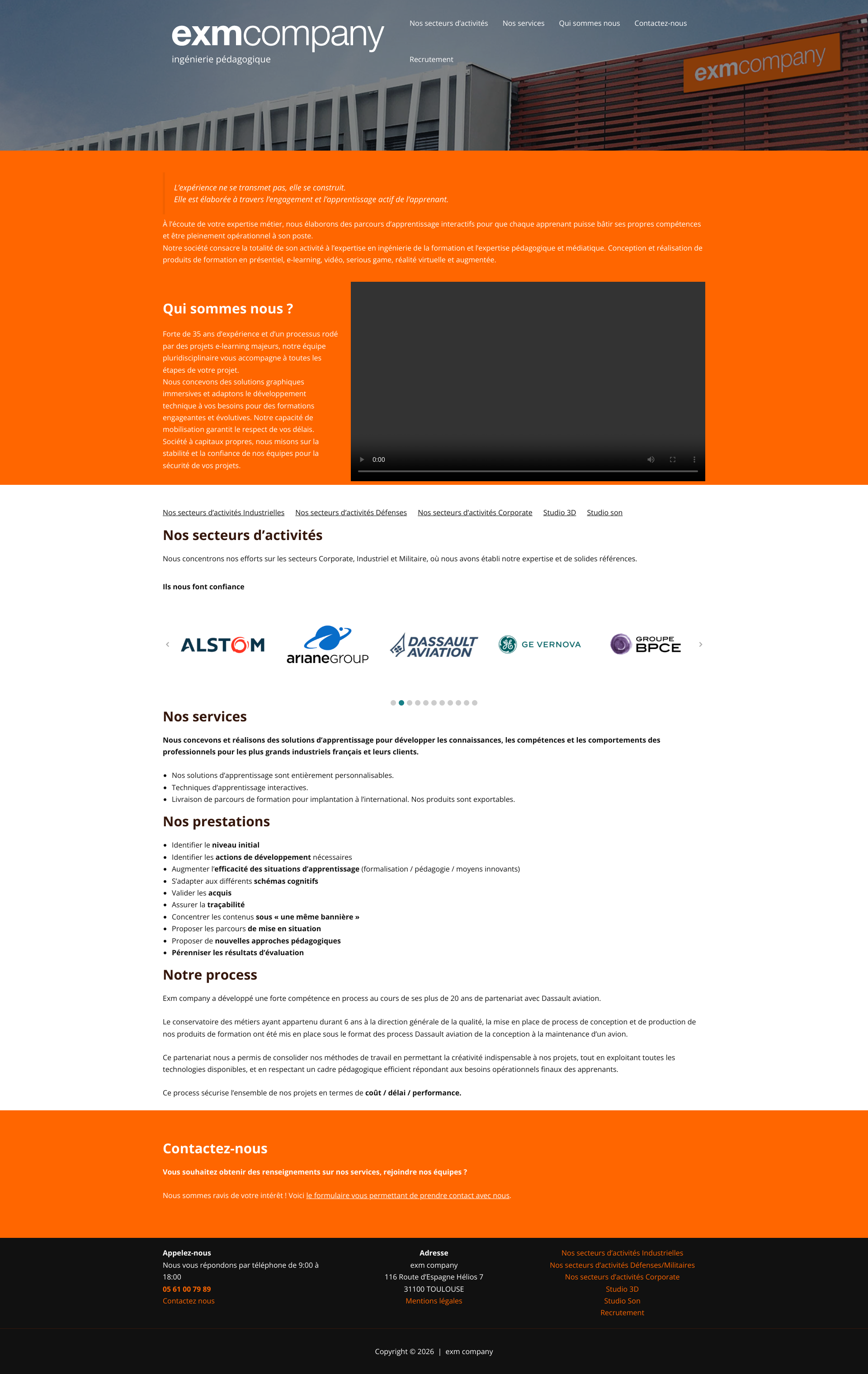 Aperçu du site
