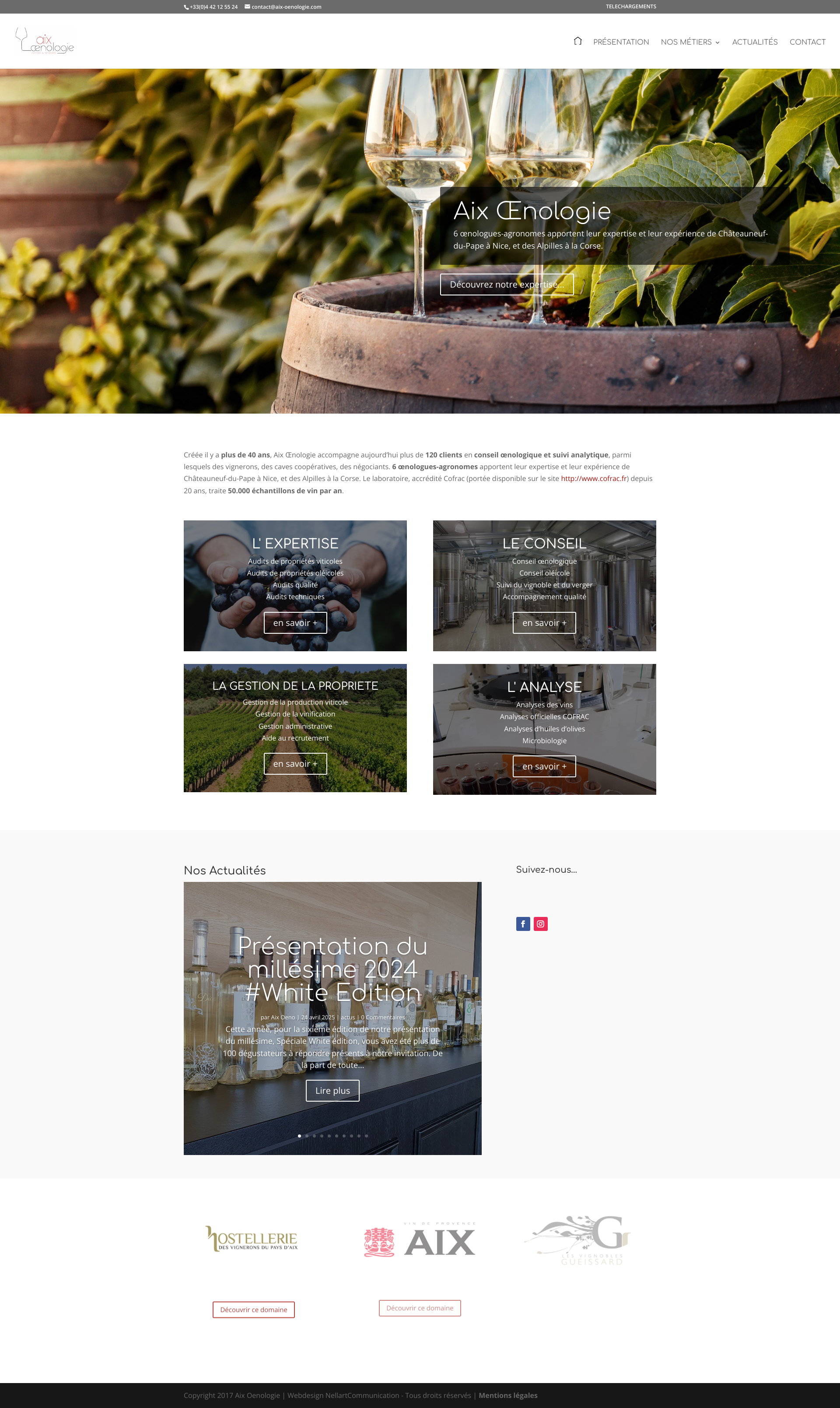 Aperçu du site