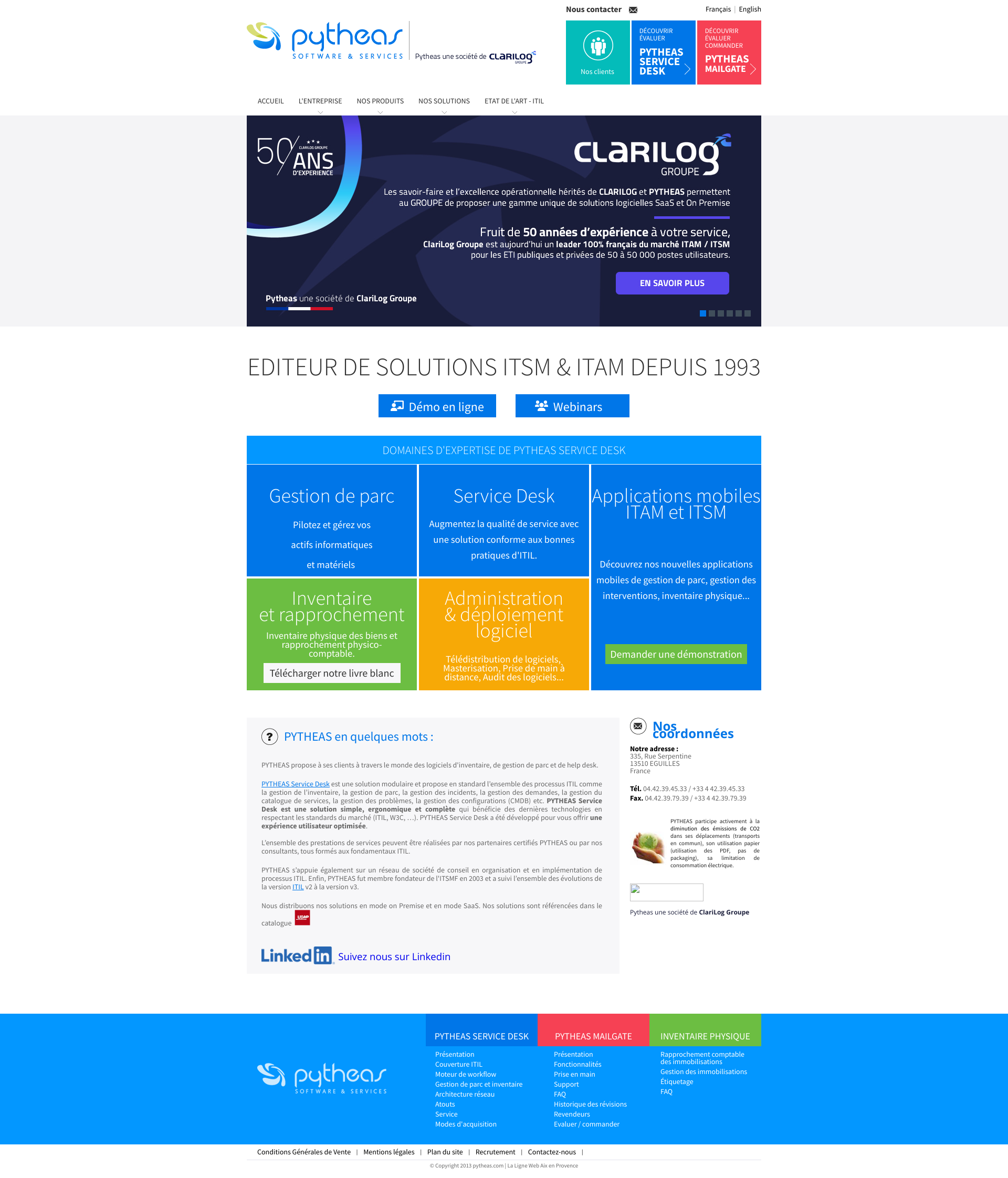 Aperçu du site