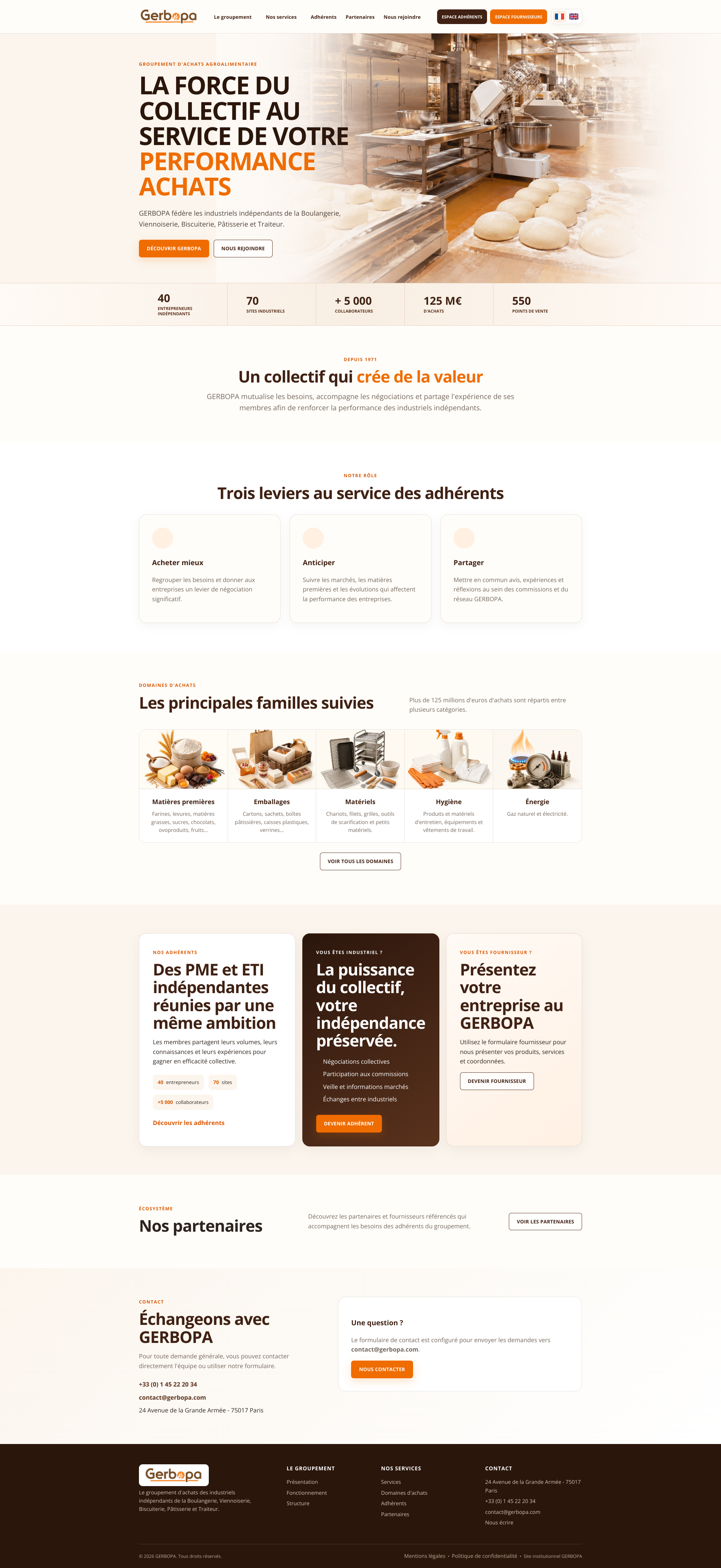 Aperçu du site