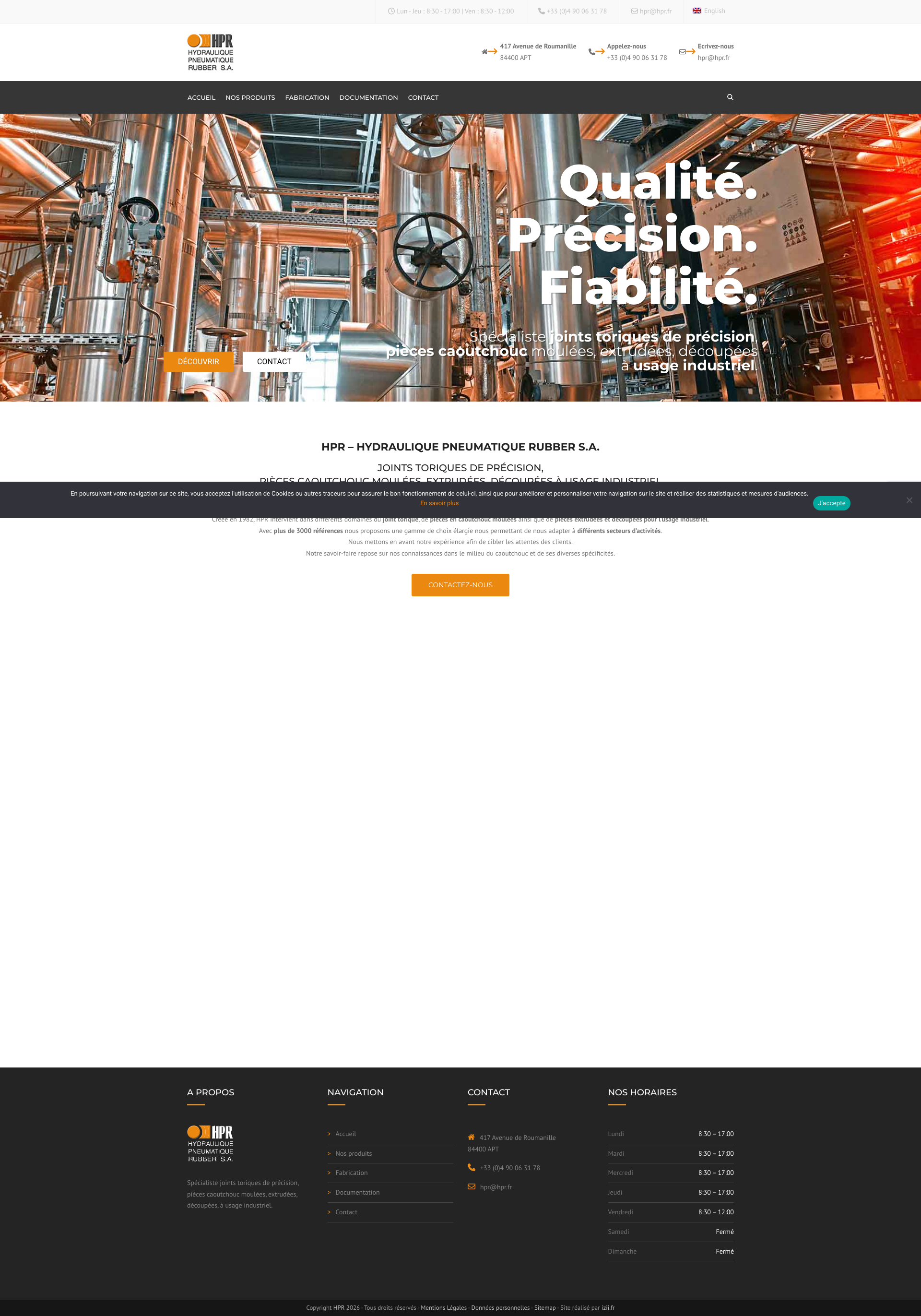 Aperçu du site