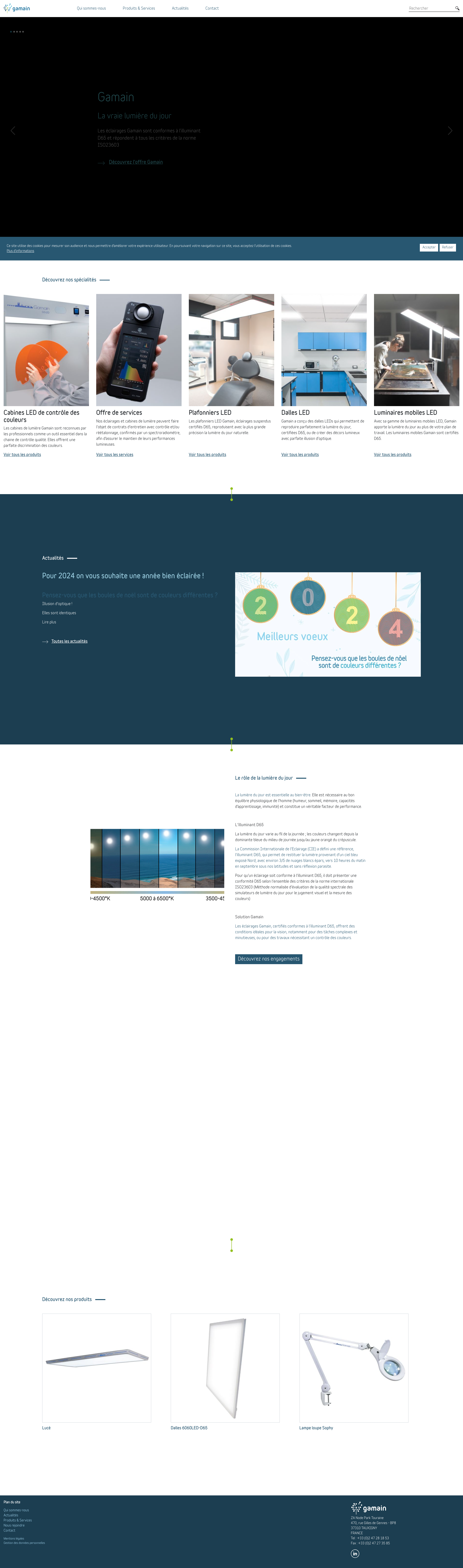 Aperçu du site
