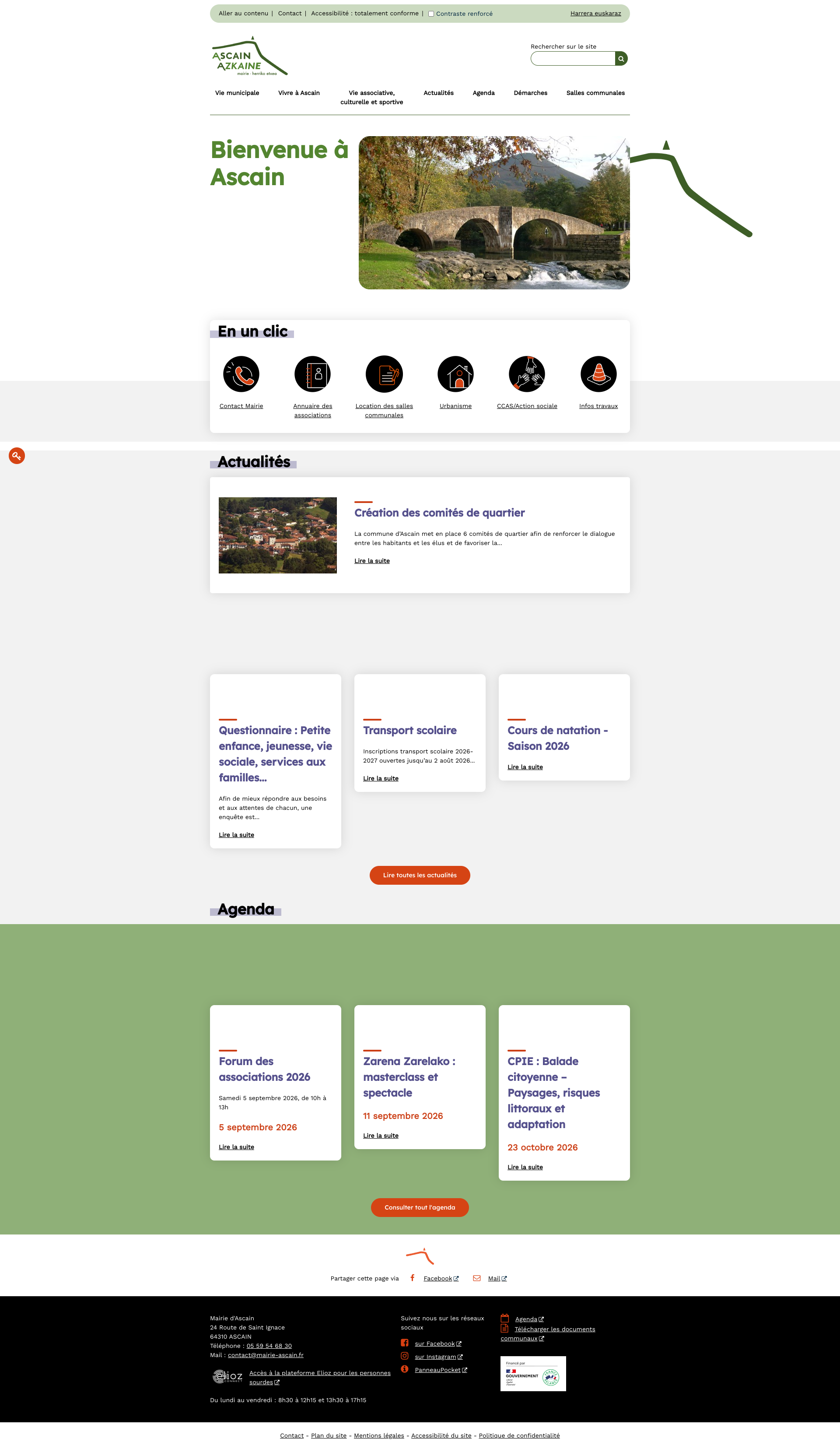 Aperçu du site