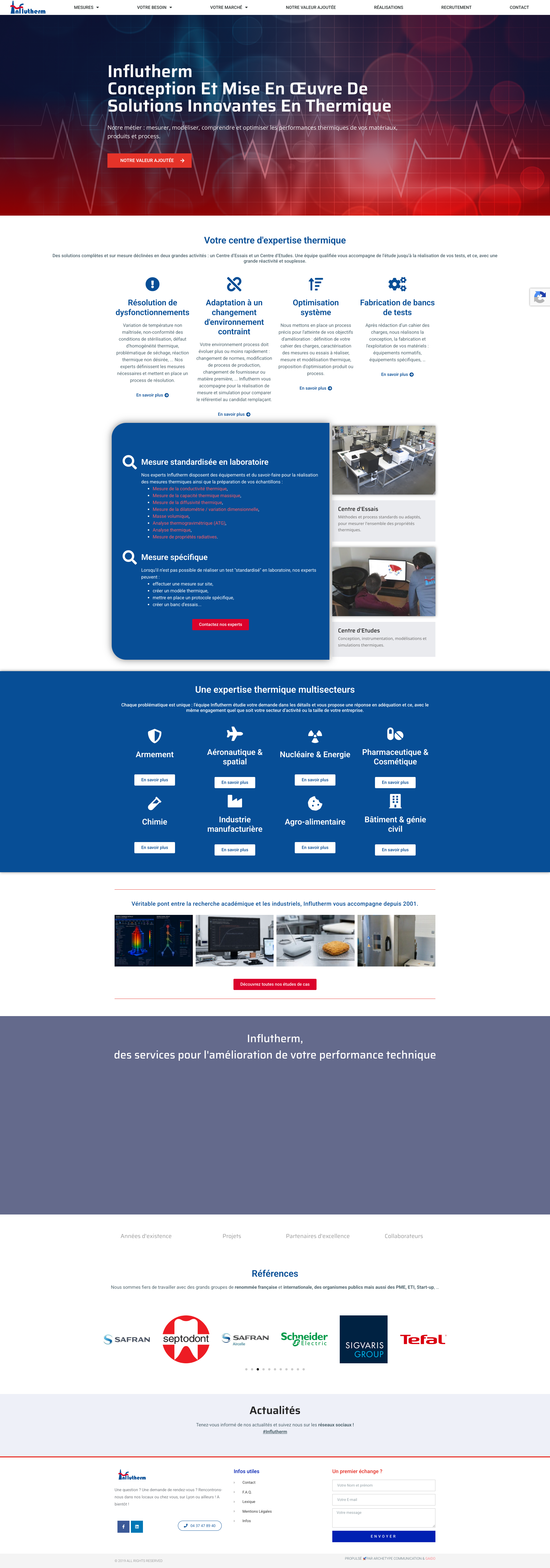 Aperçu du site