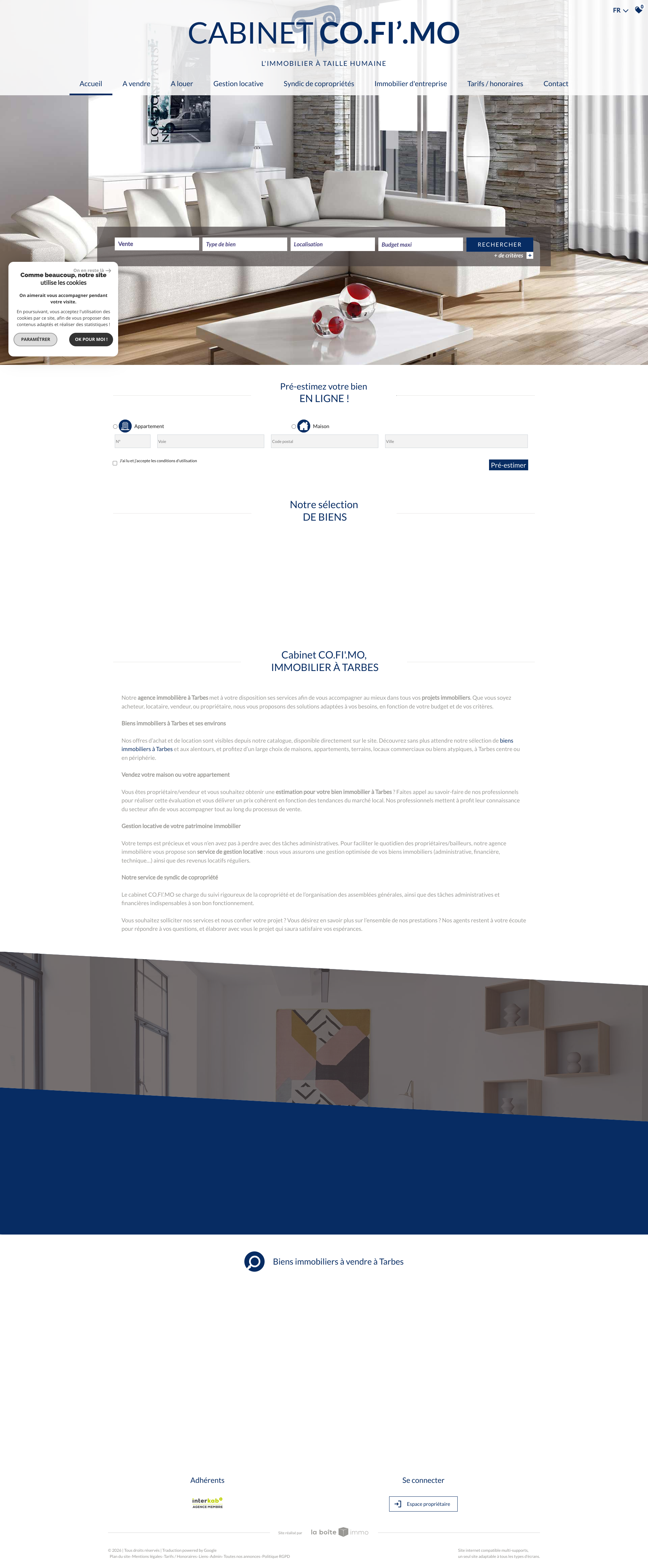 Aperçu du site