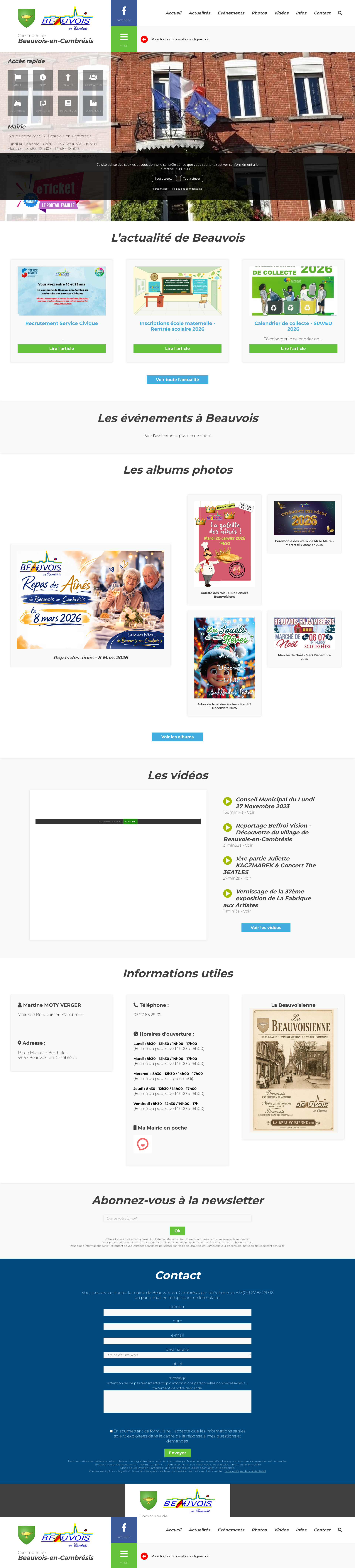 Aperçu du site