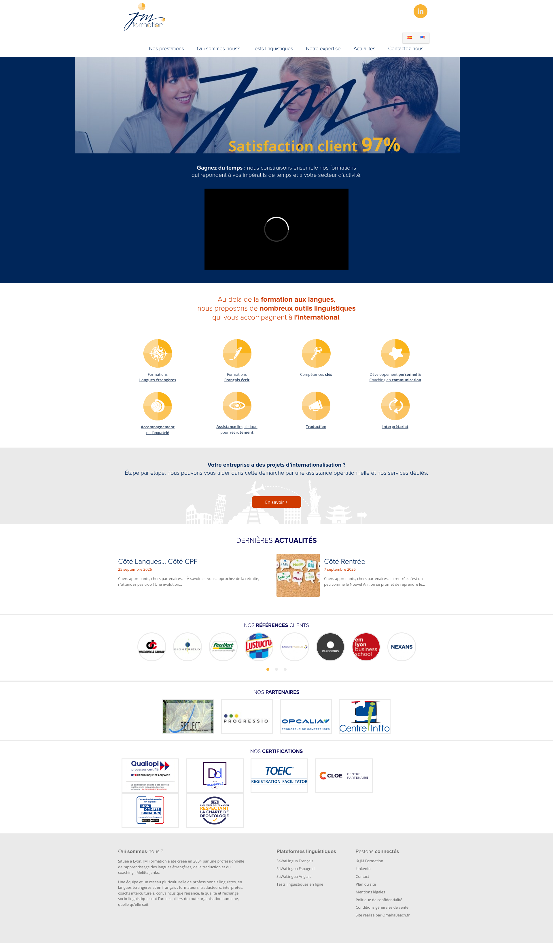 Aperçu du site