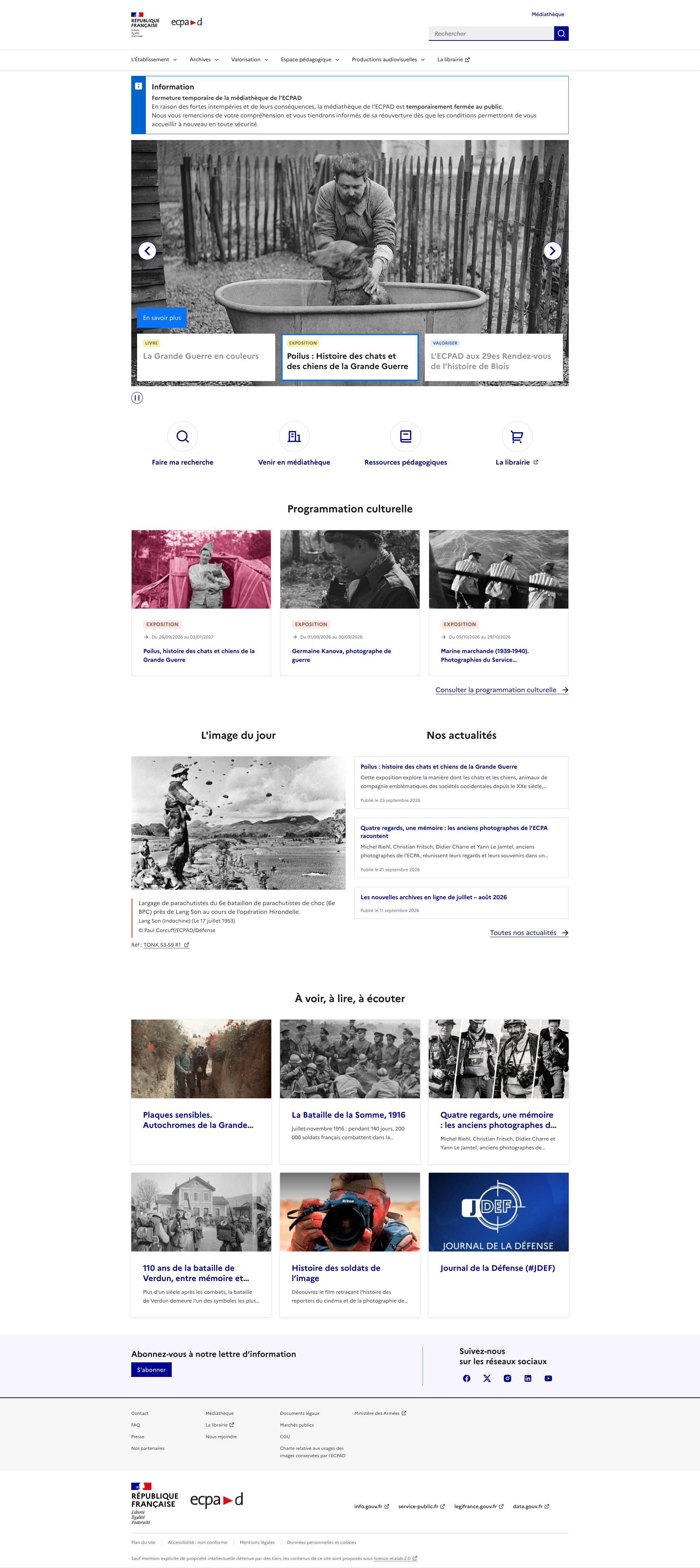 Aperçu du site