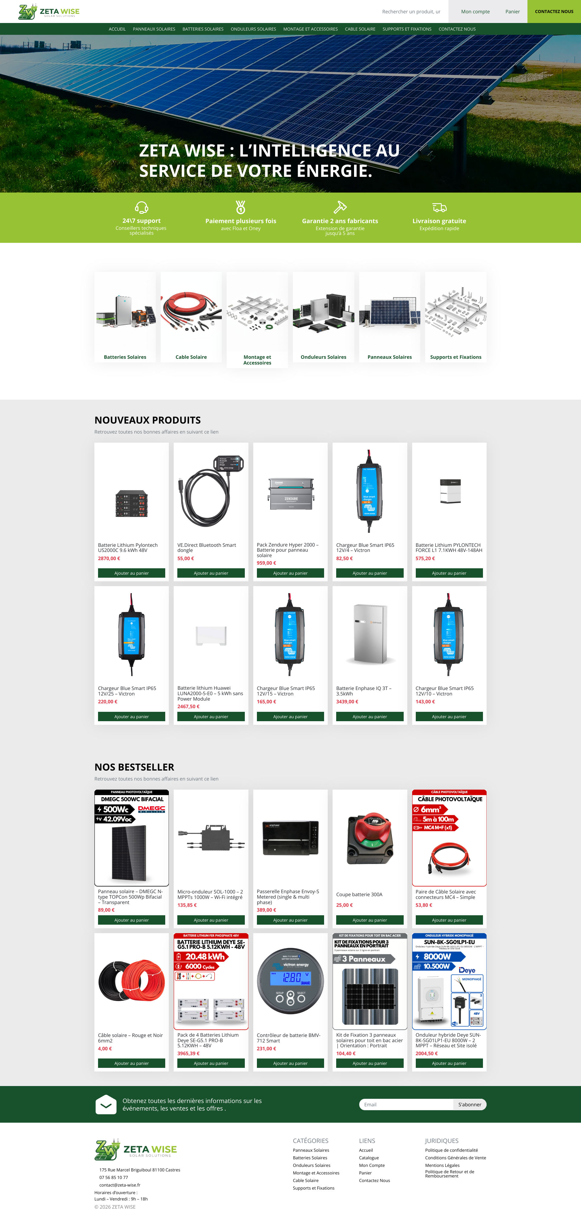 Aperçu du site