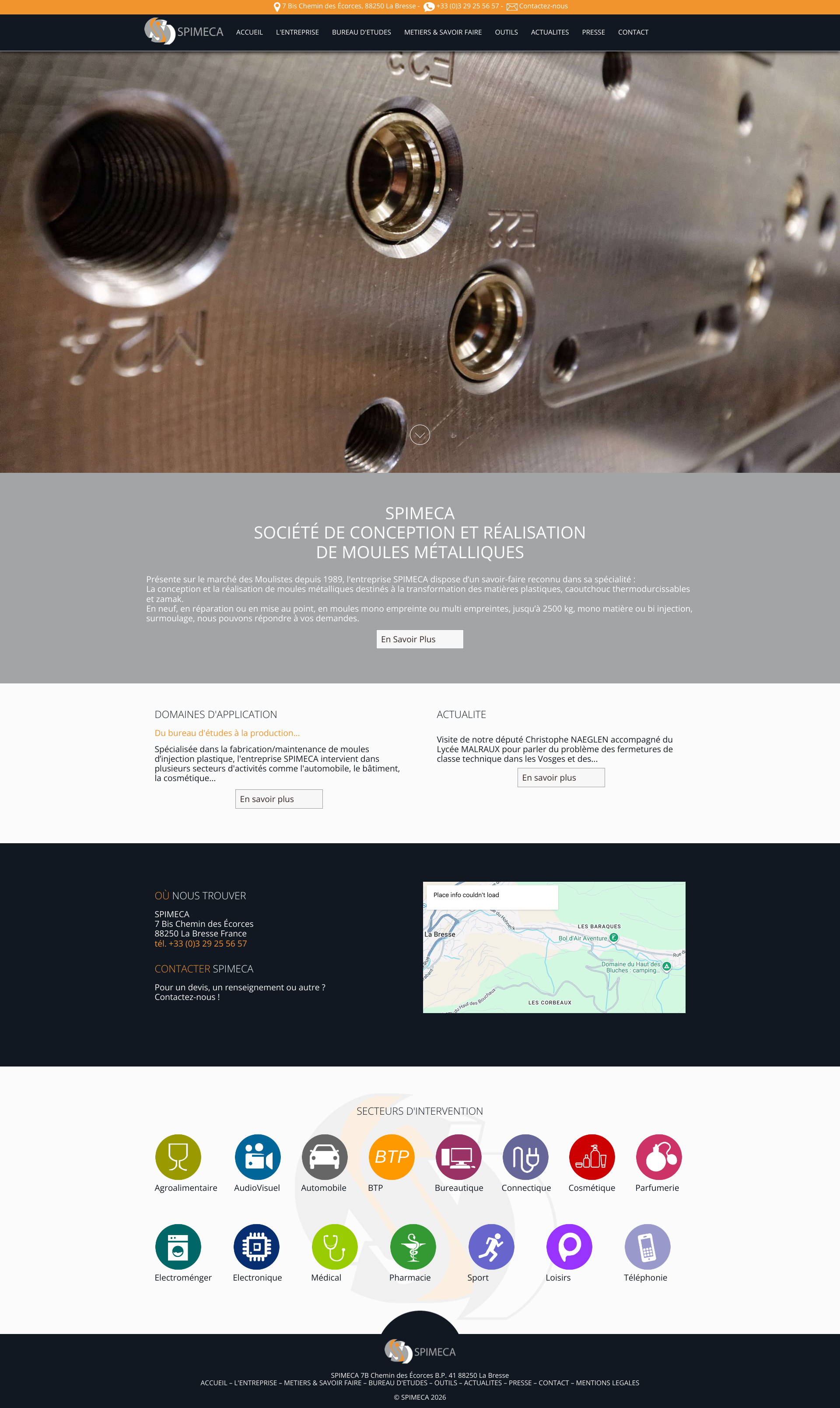 Aperçu du site