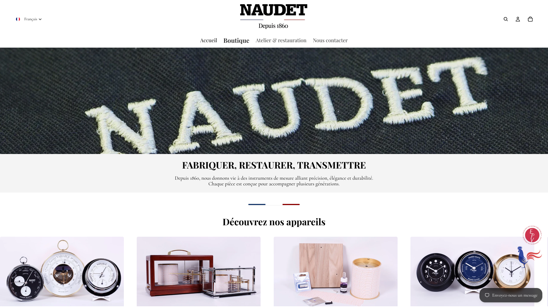 Aperçu du site