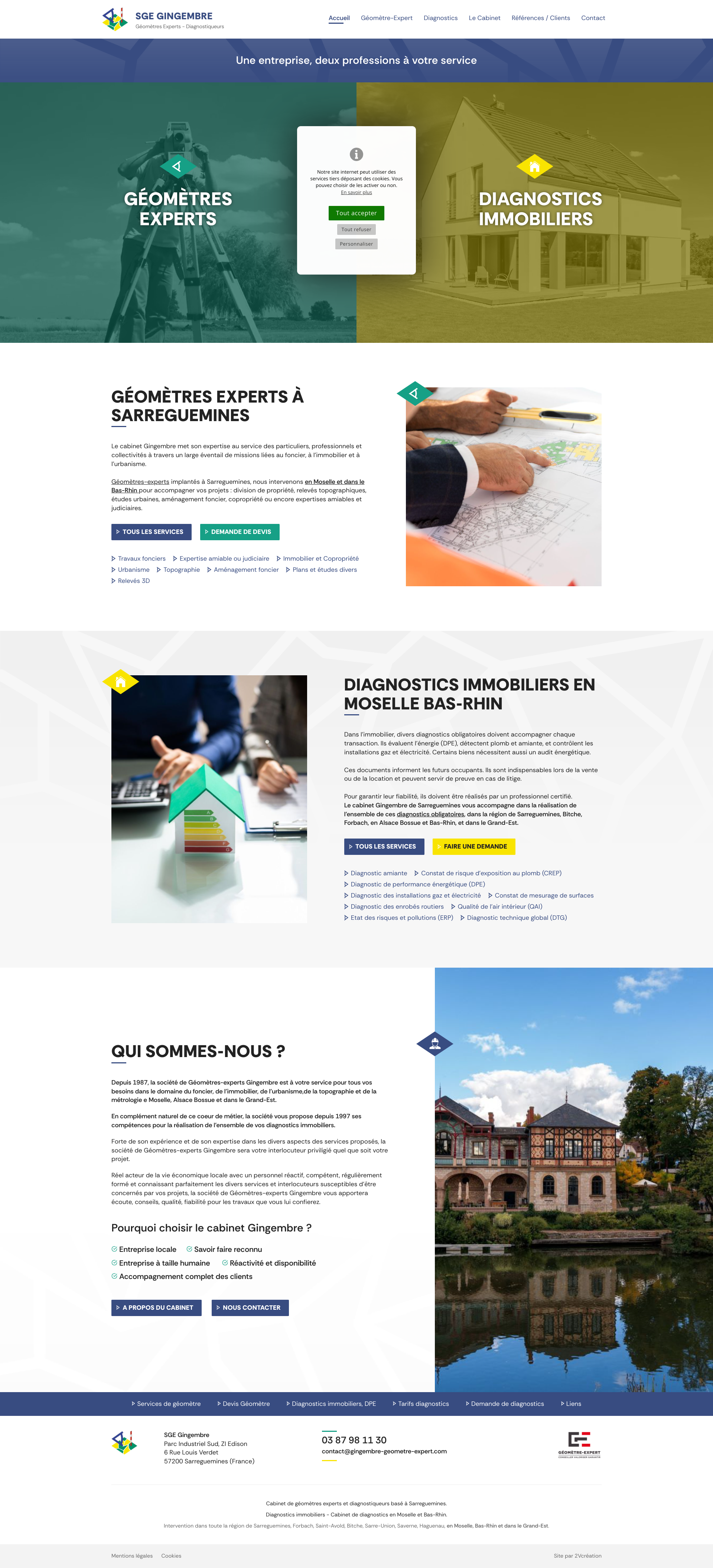 Aperçu du site