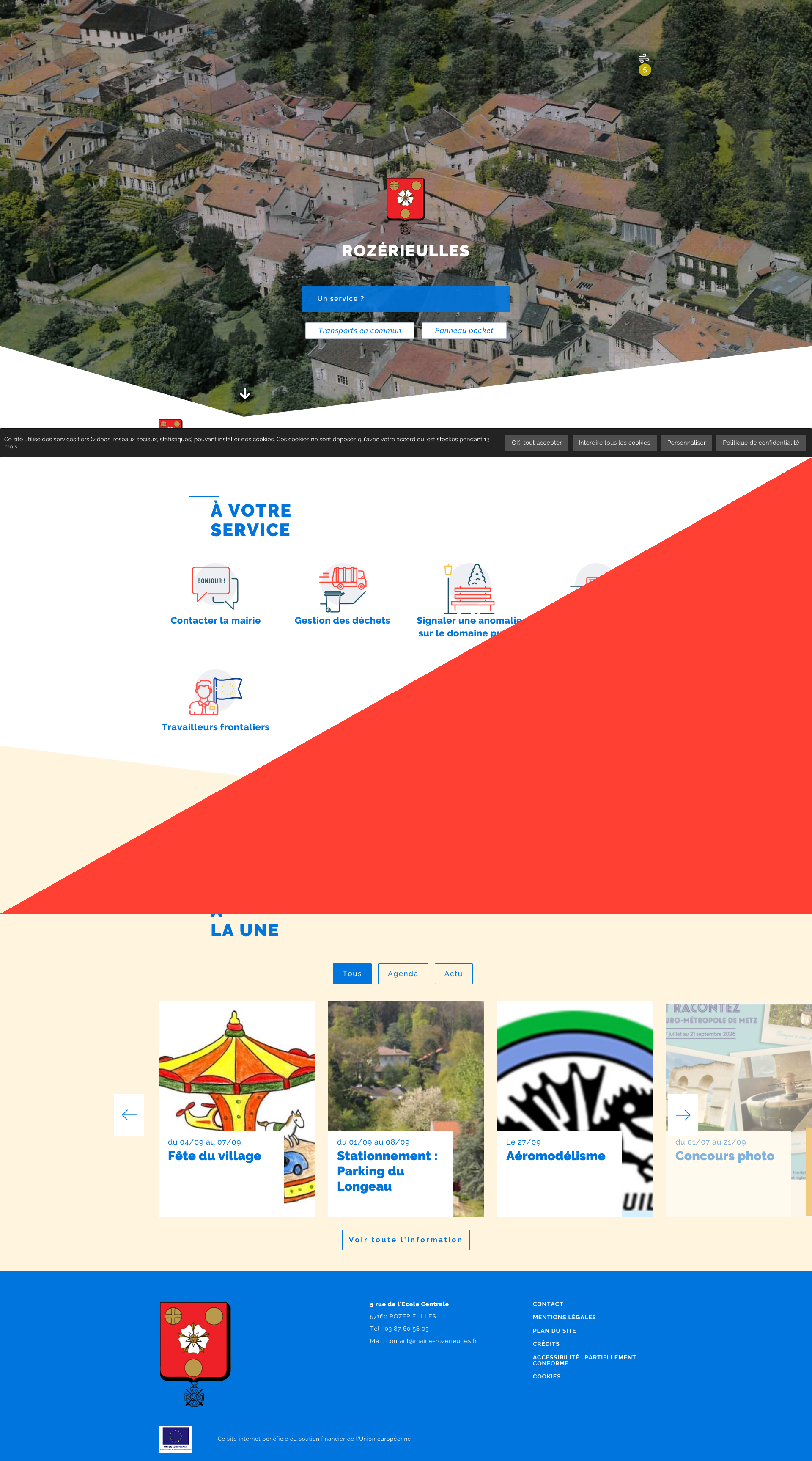 Aperçu du site