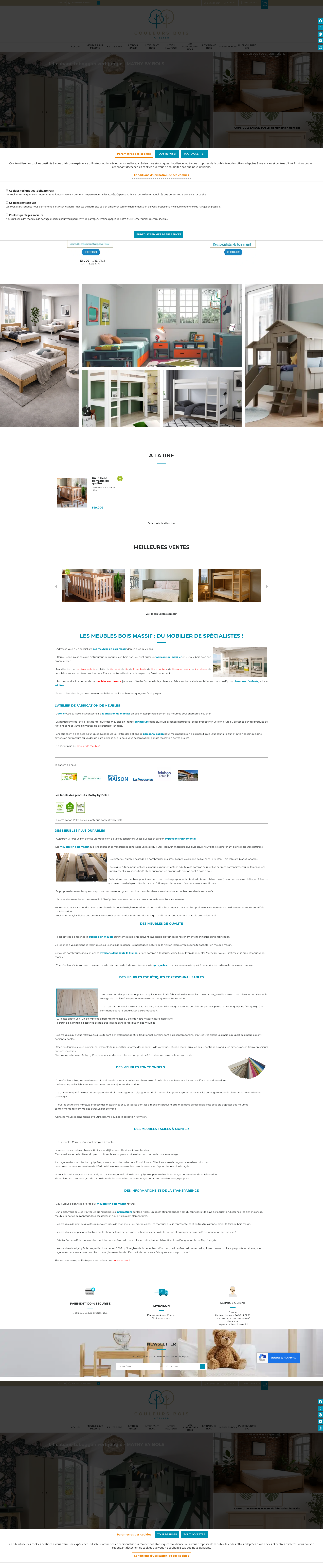 Aperçu du site
