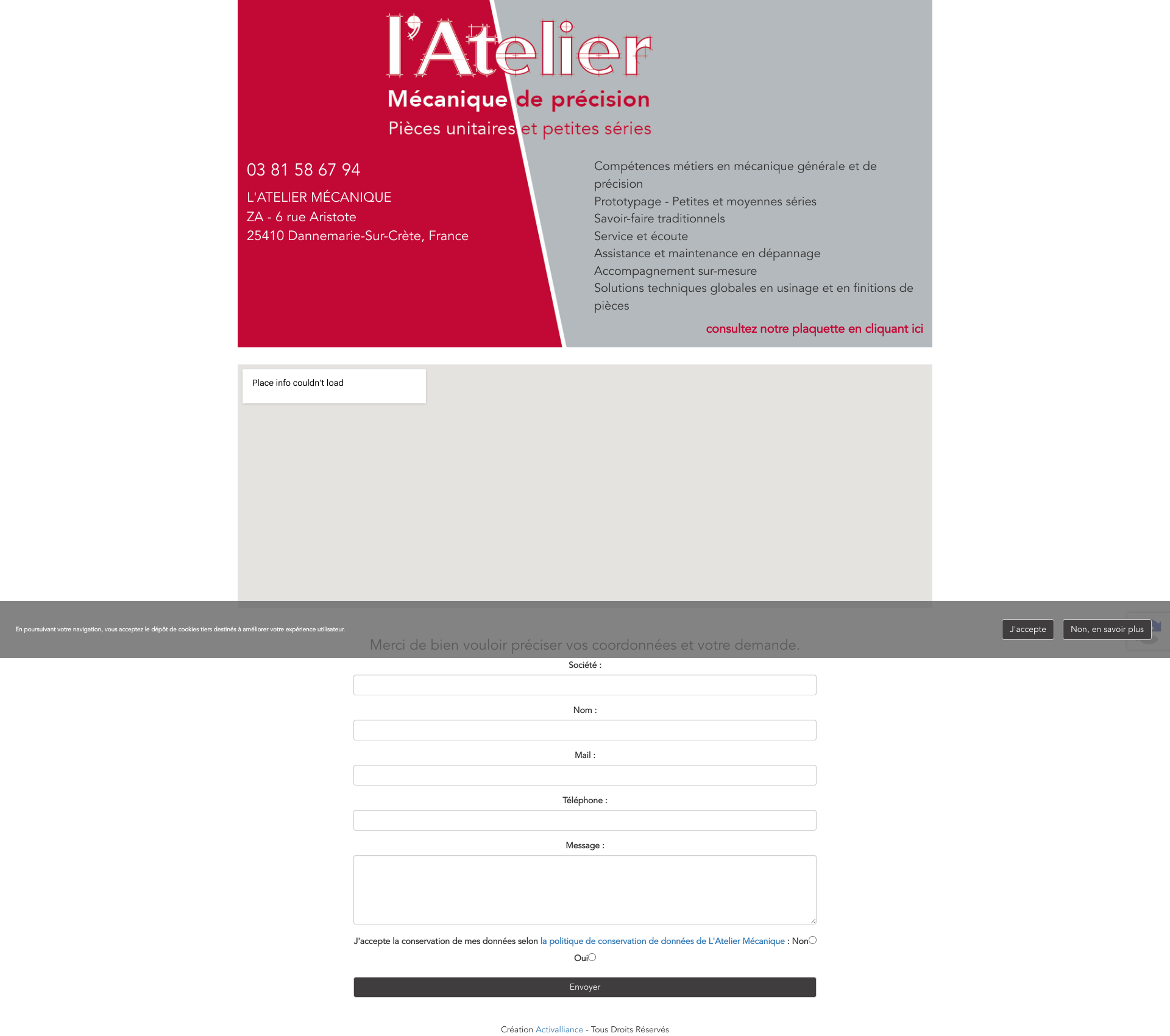 Aperçu du site