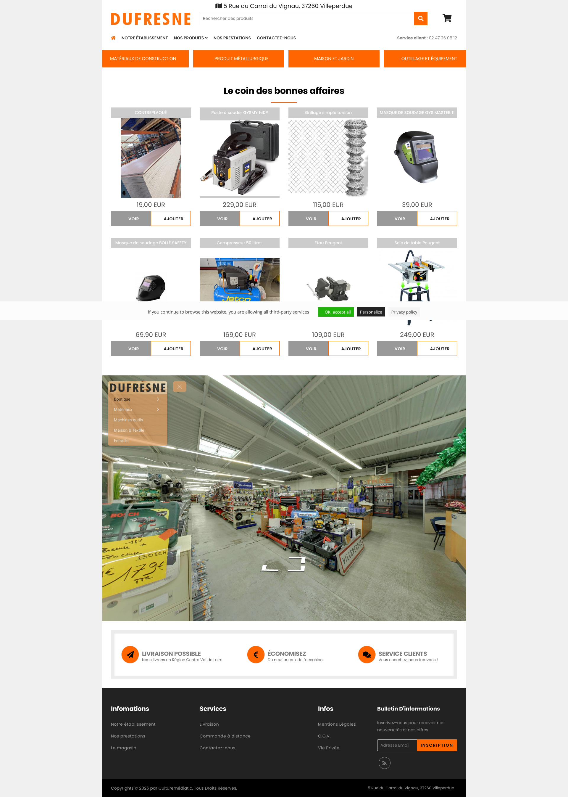 Aperçu du site