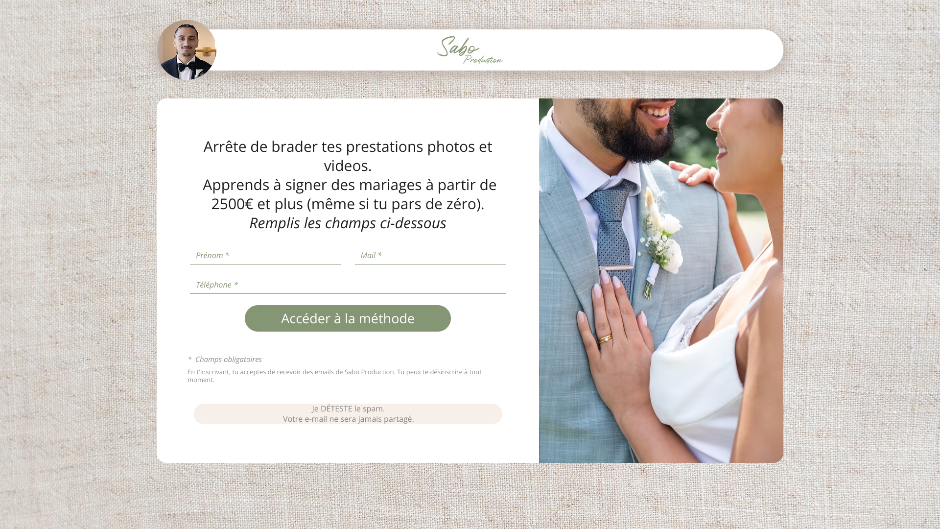 Aperçu du site