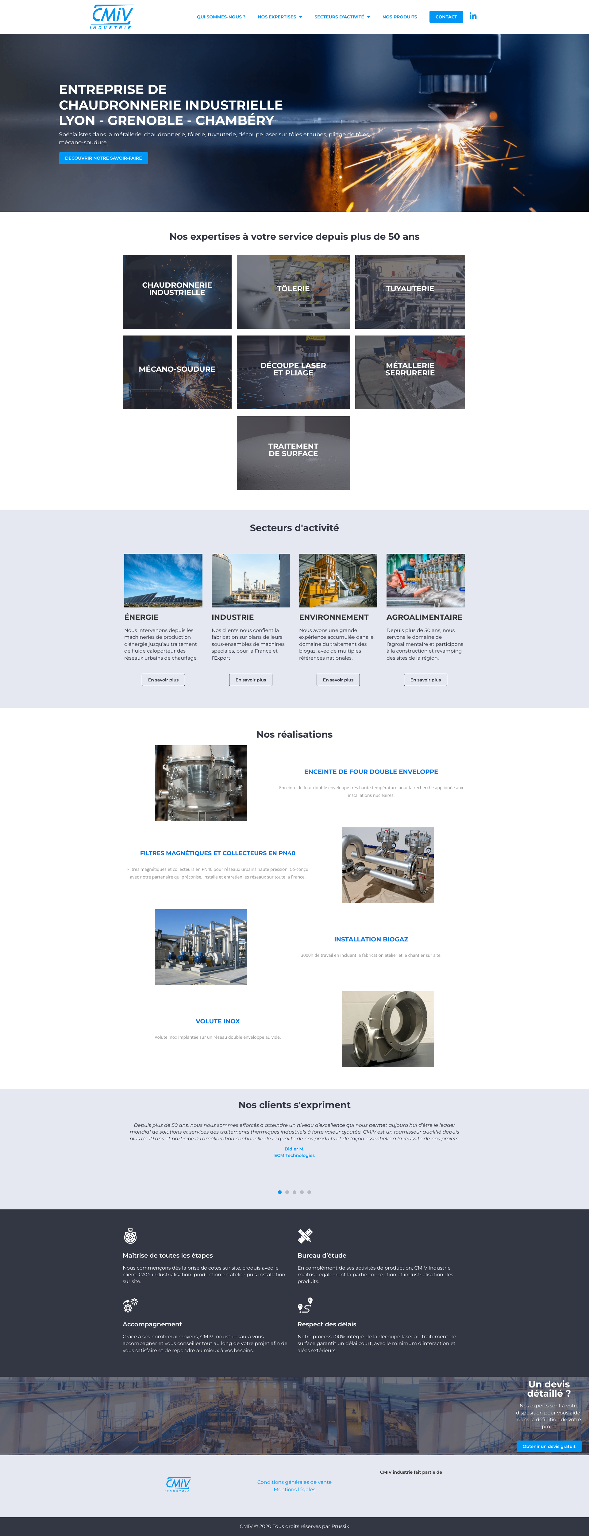 Aperçu du site