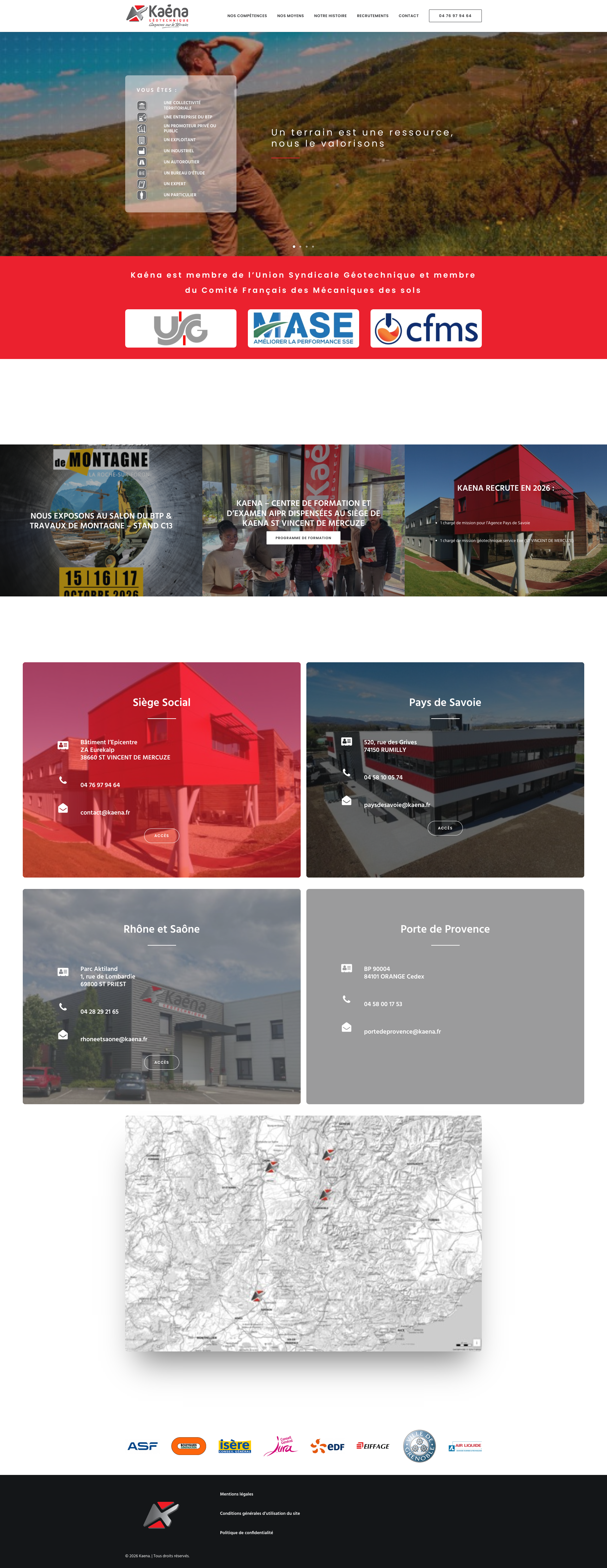 Aperçu du site