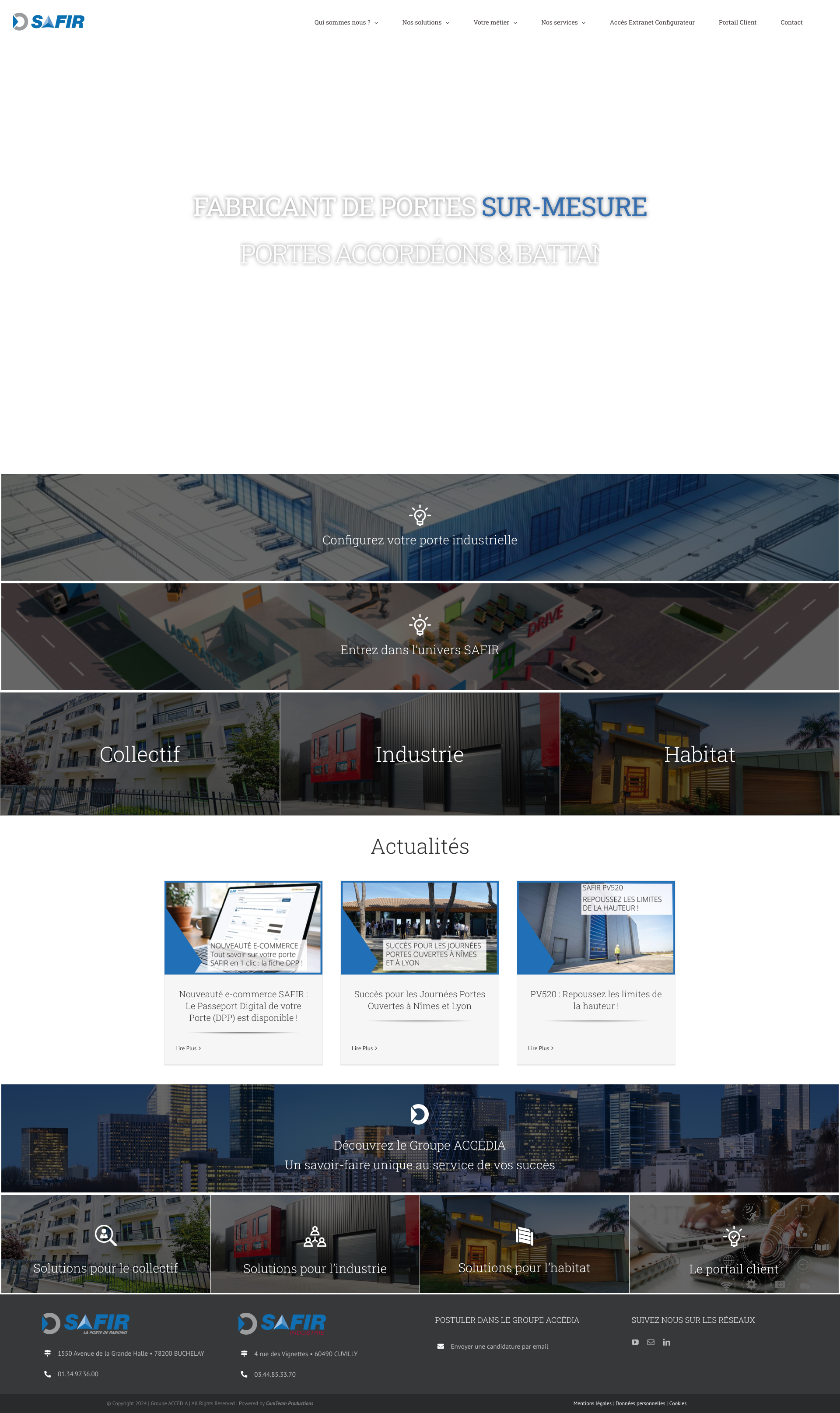 Aperçu du site