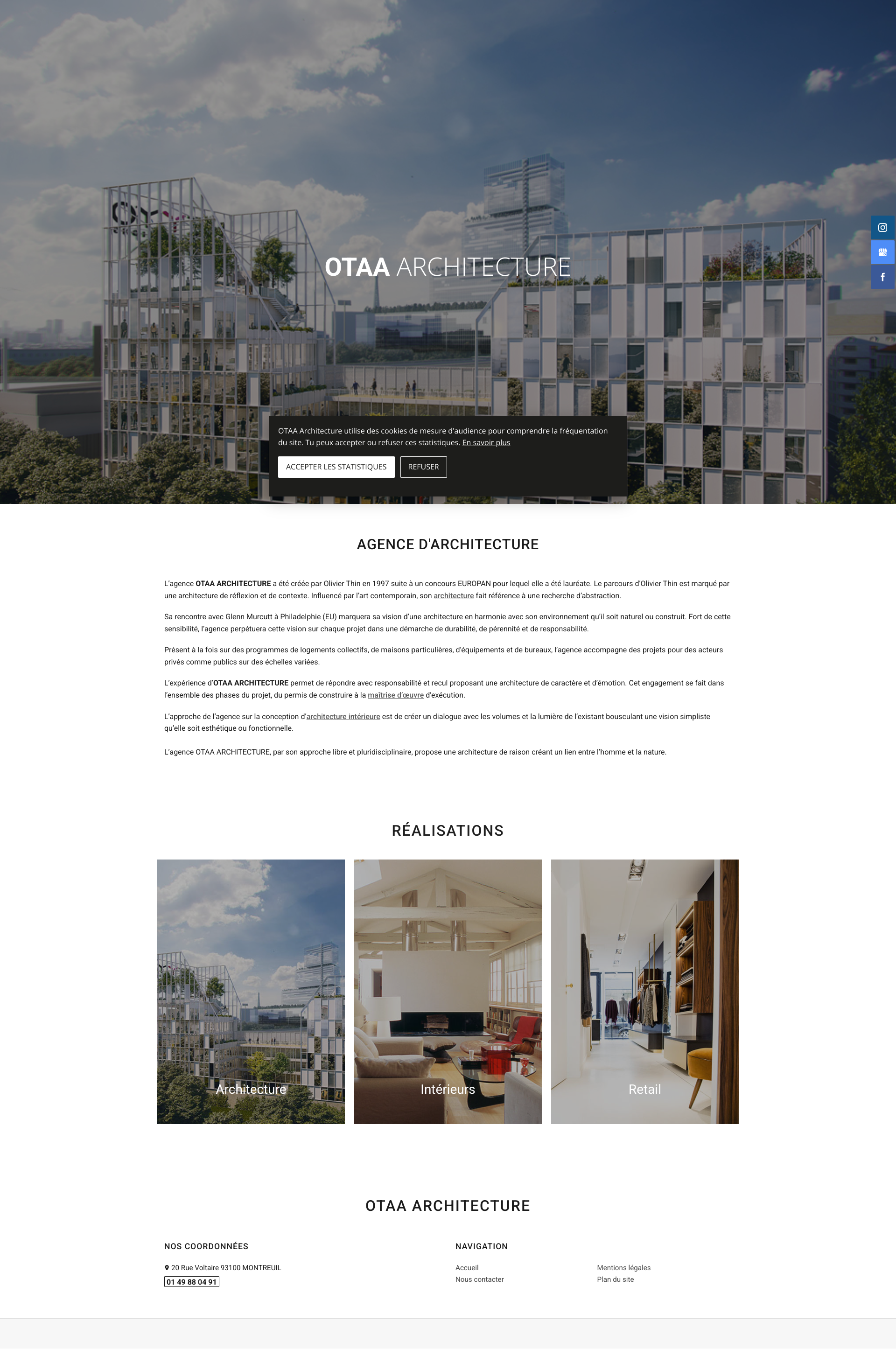 Aperçu du site