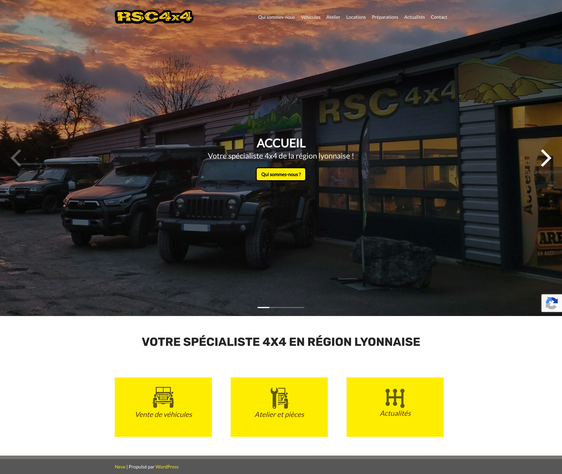 Aperçu du site