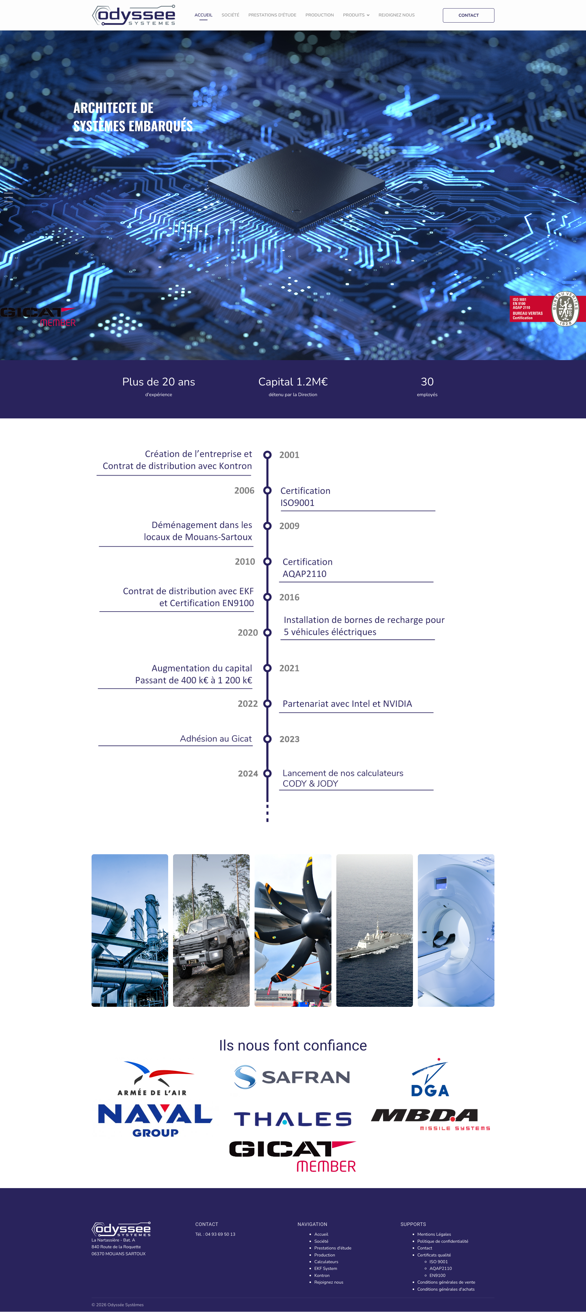 Aperçu du site