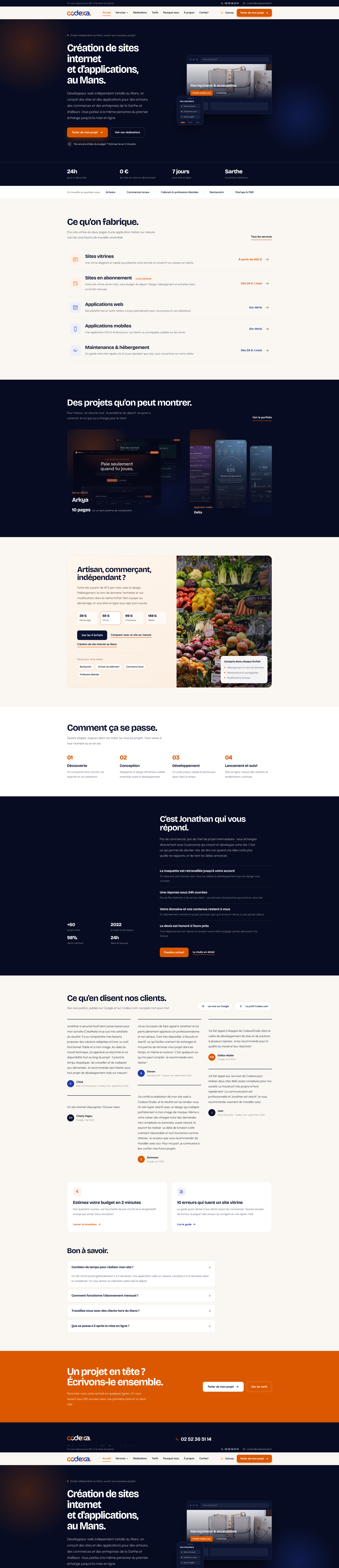 Aperçu du site