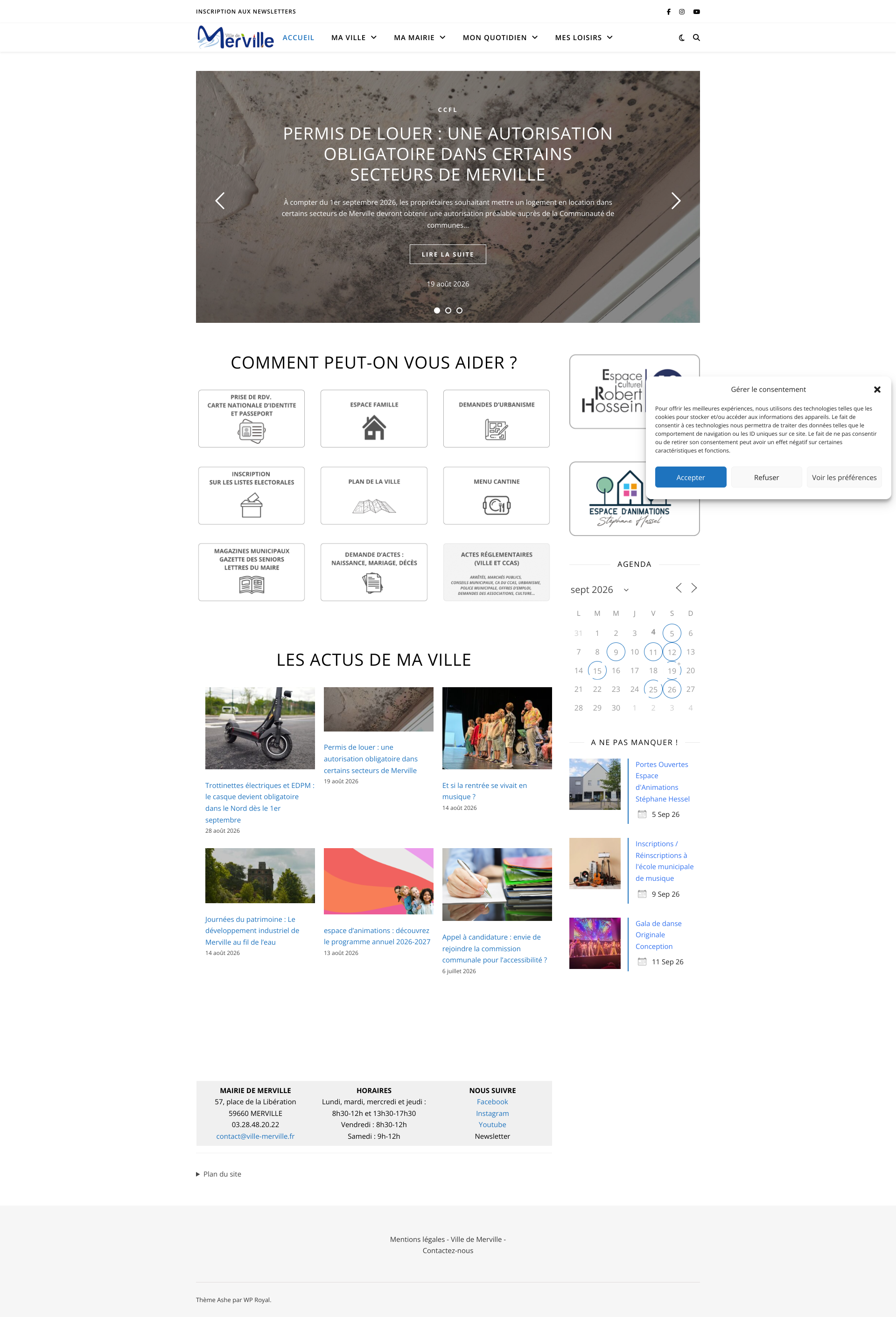 Aperçu du site