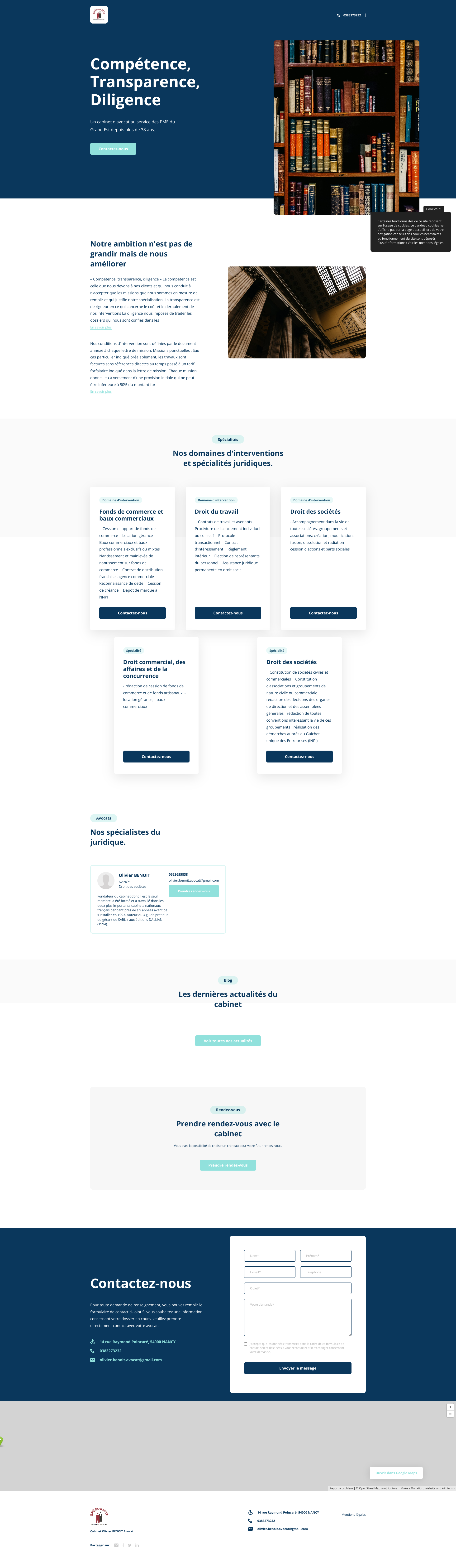 Aperçu du site
