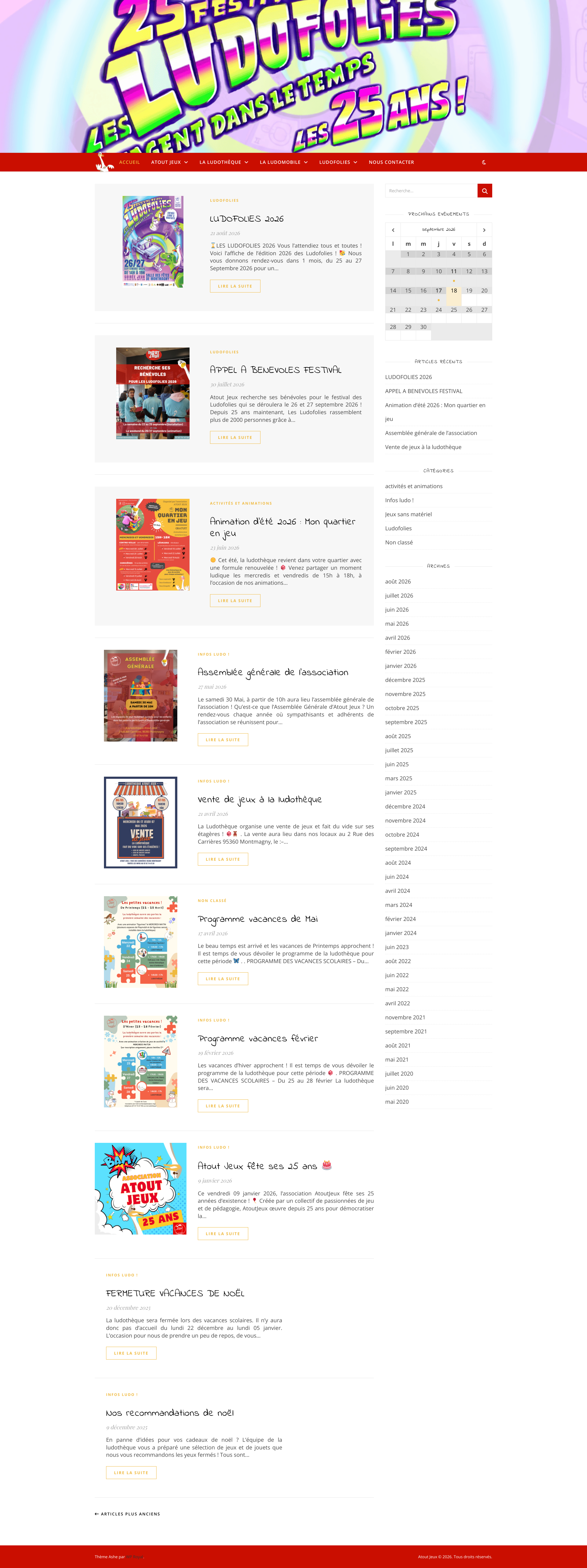 Aperçu du site