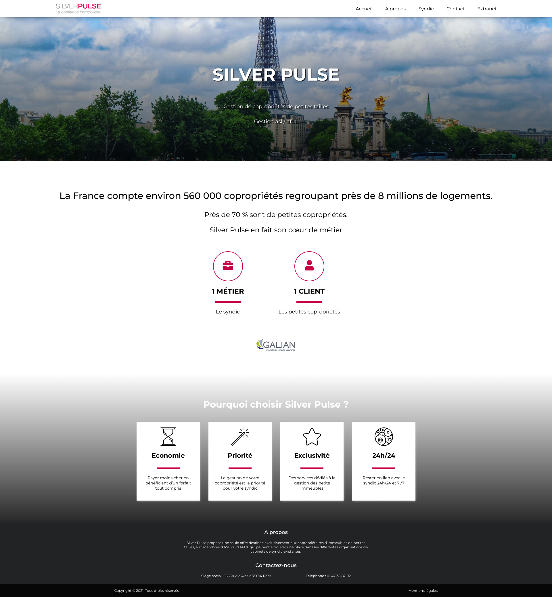 Aperçu du site