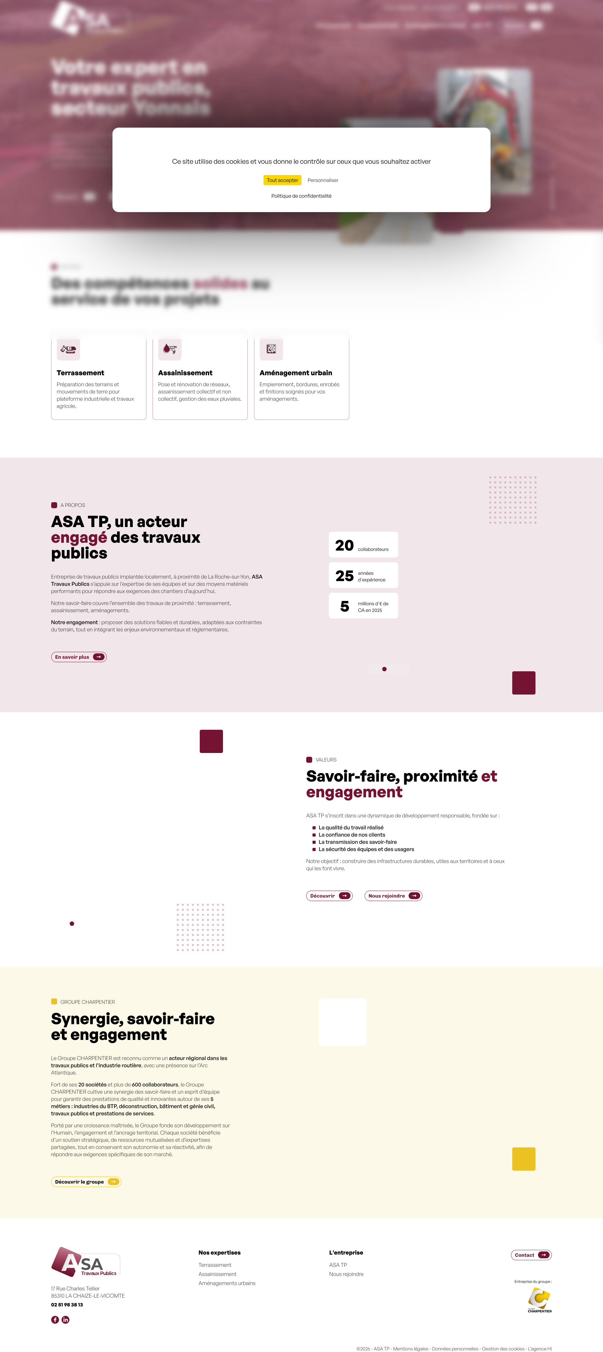 Aperçu du site