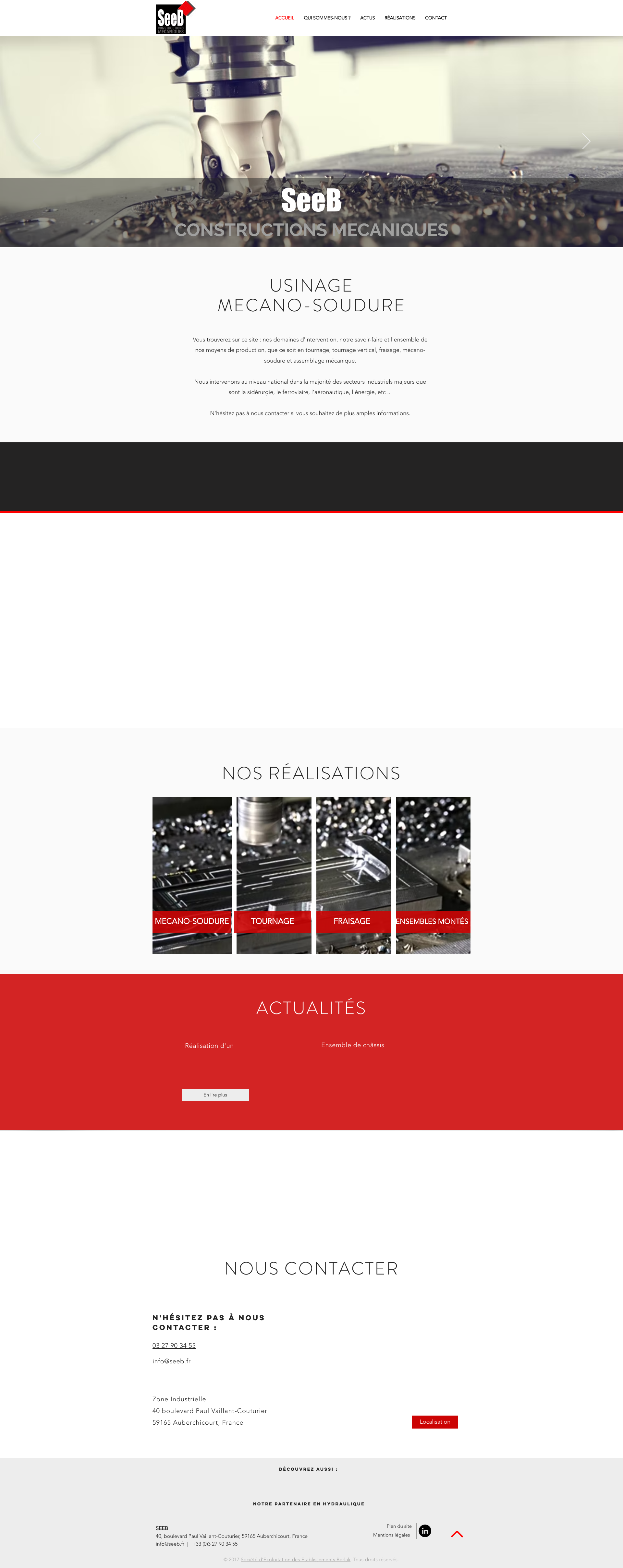Aperçu du site