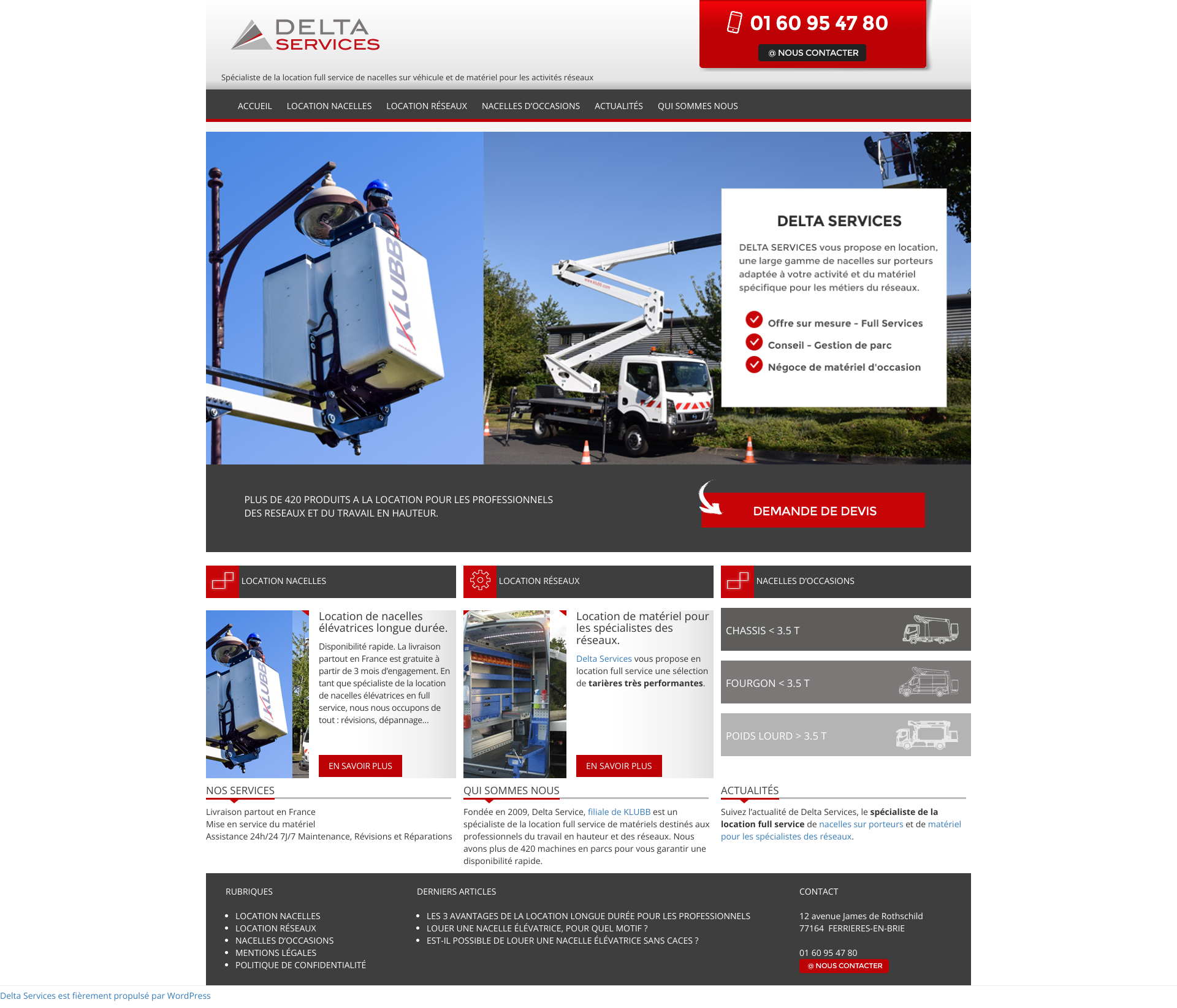 Aperçu du site