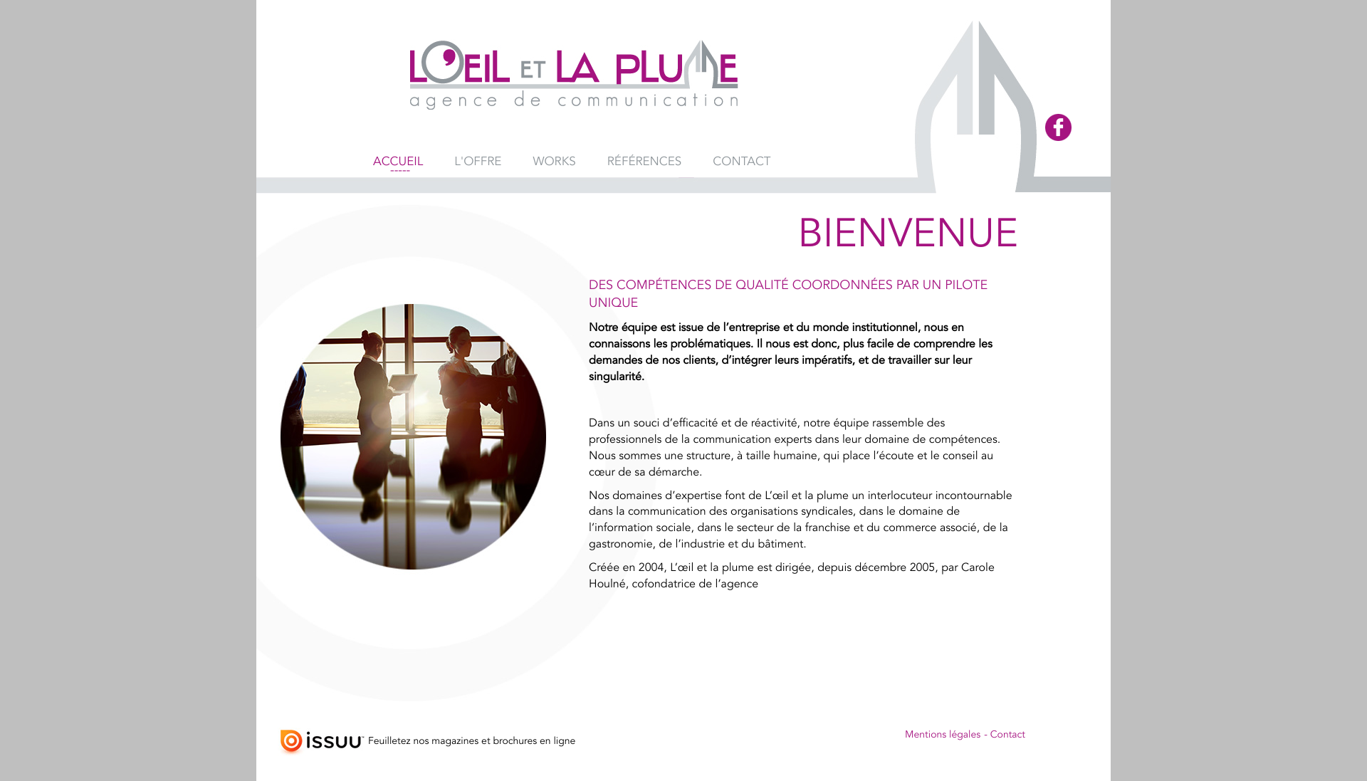 Aperçu du site
