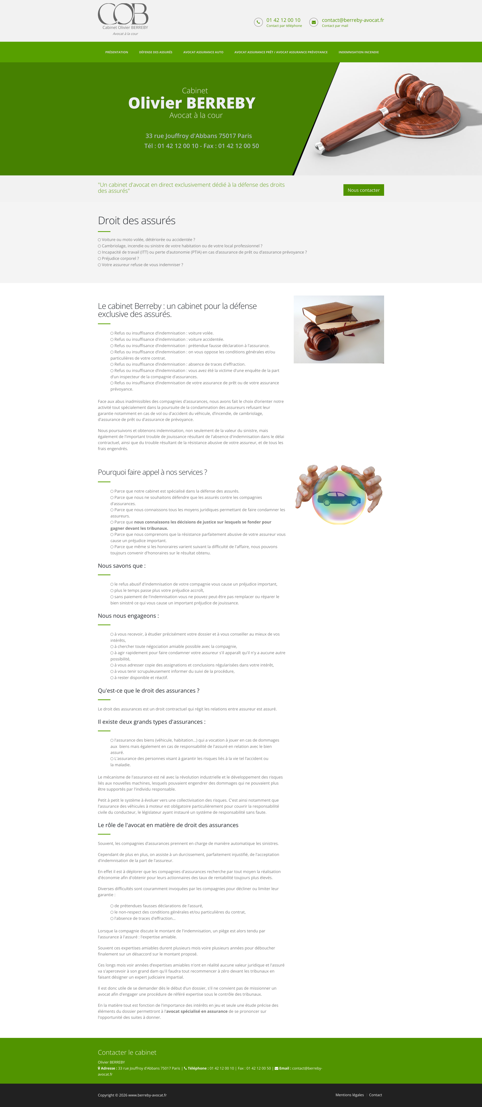 Aperçu du site
