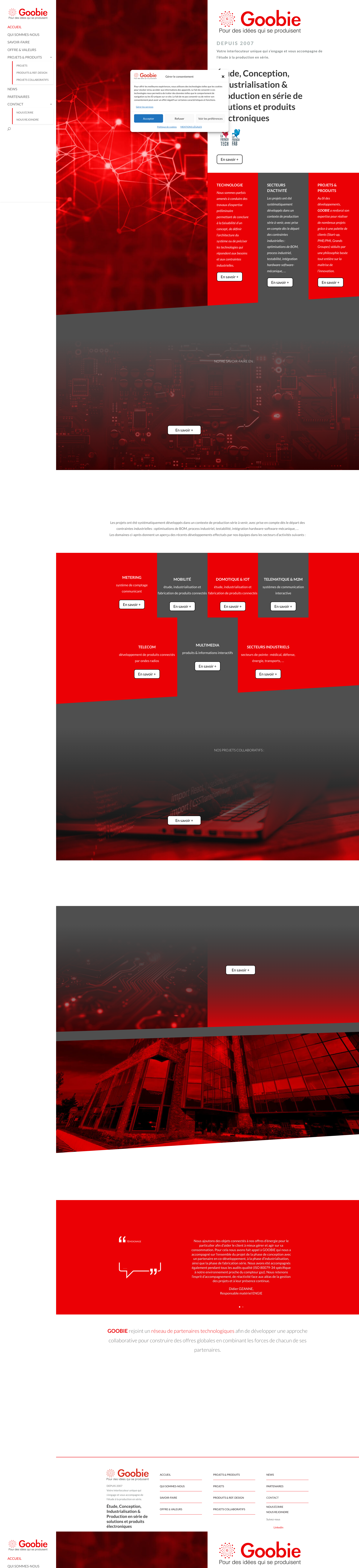 Aperçu du site