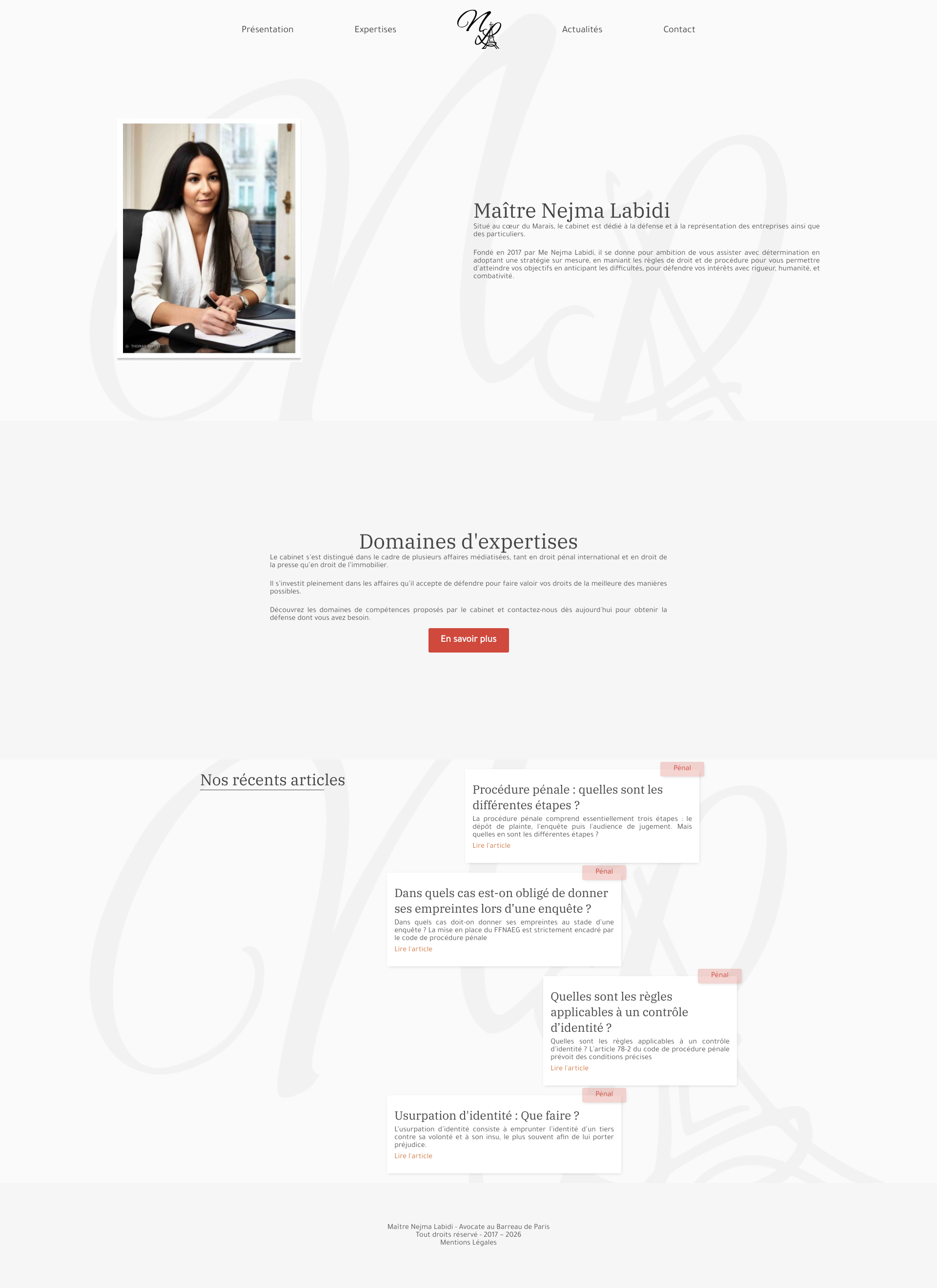 Aperçu du site