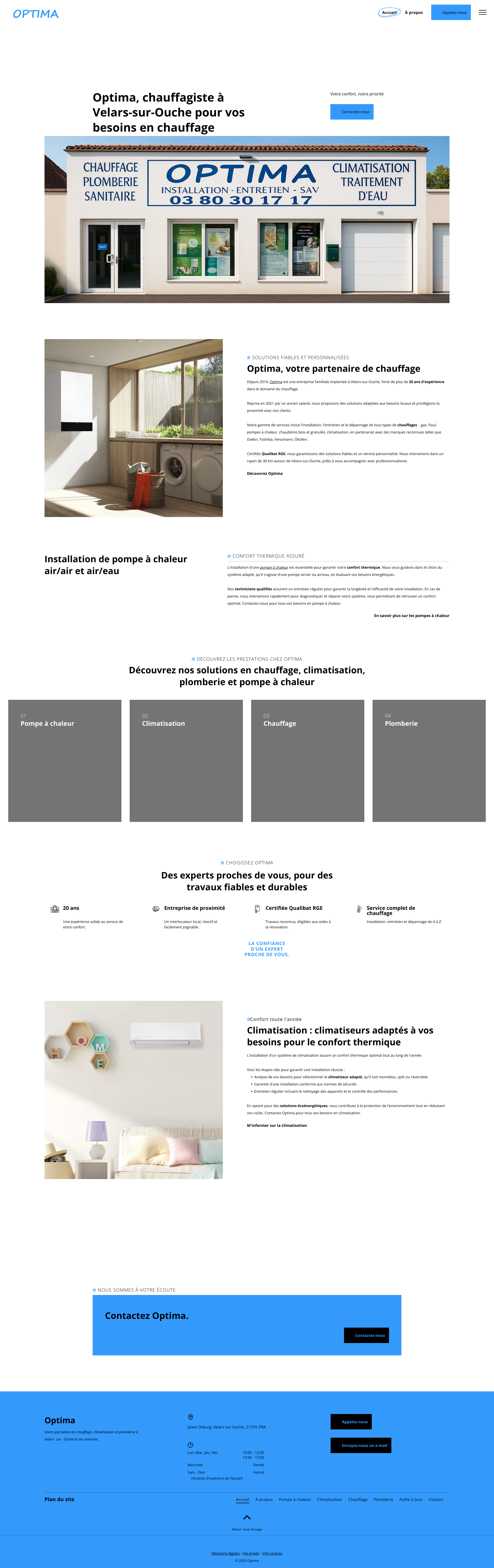 Aperçu du site