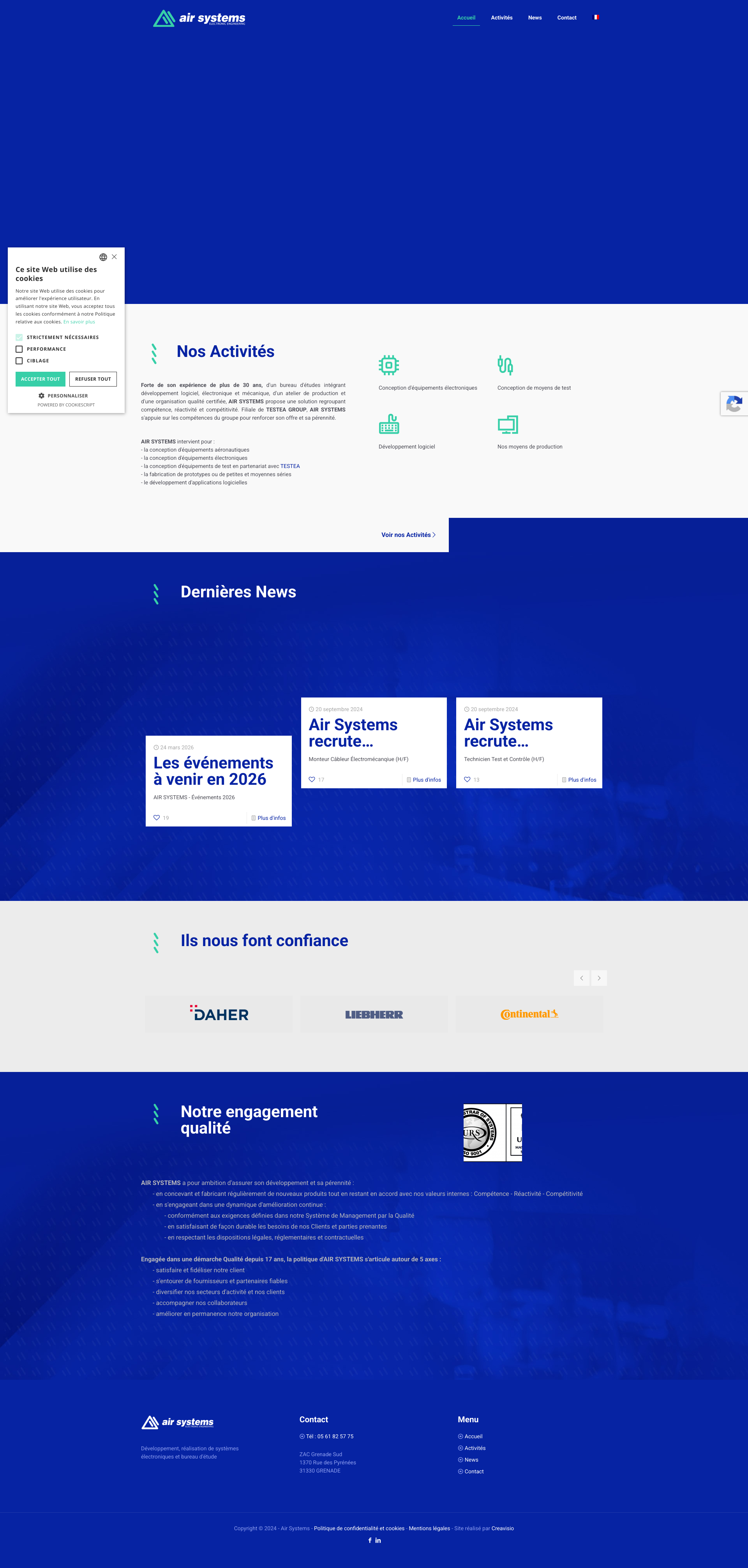 Aperçu du site