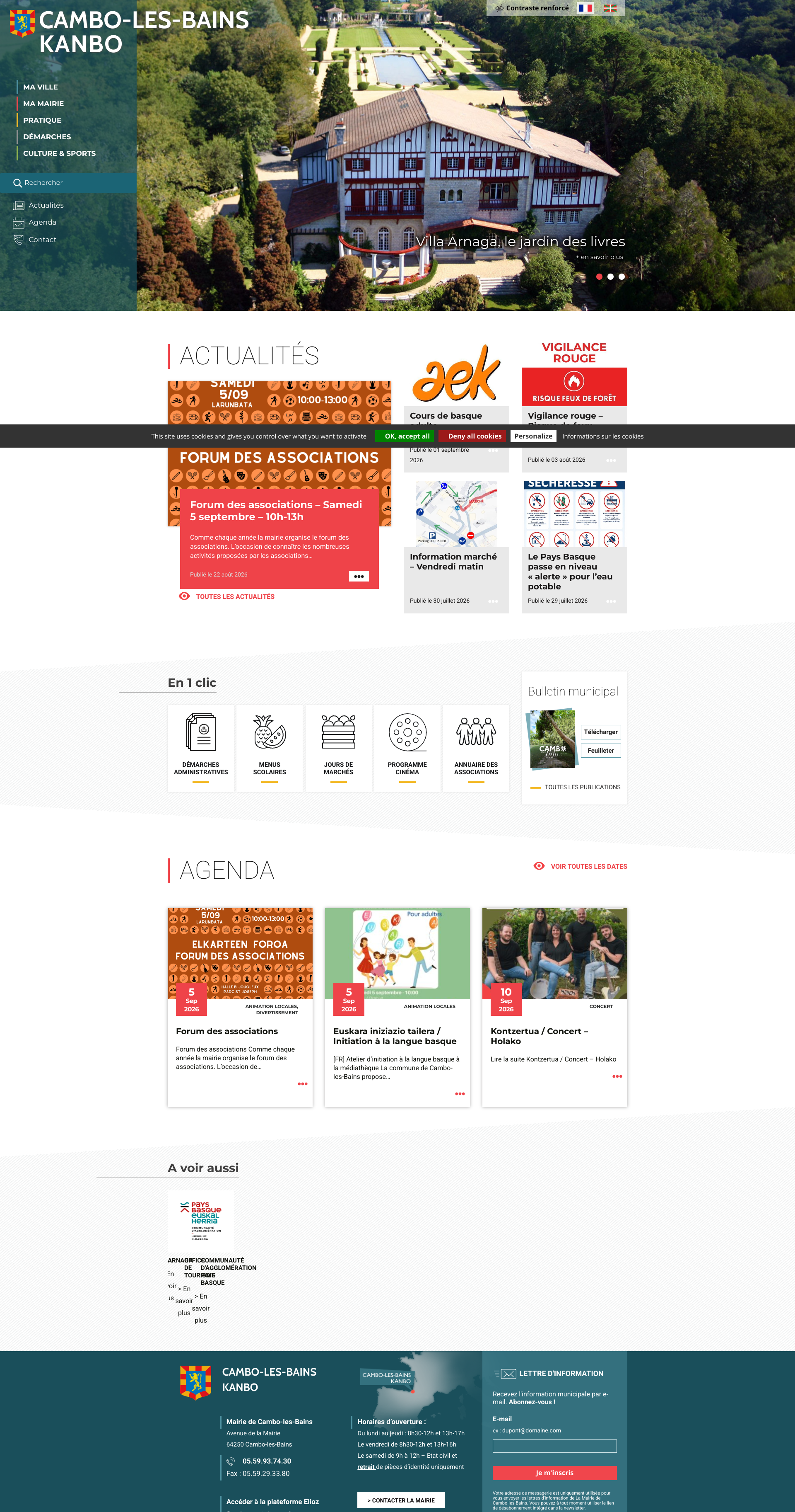 Aperçu du site