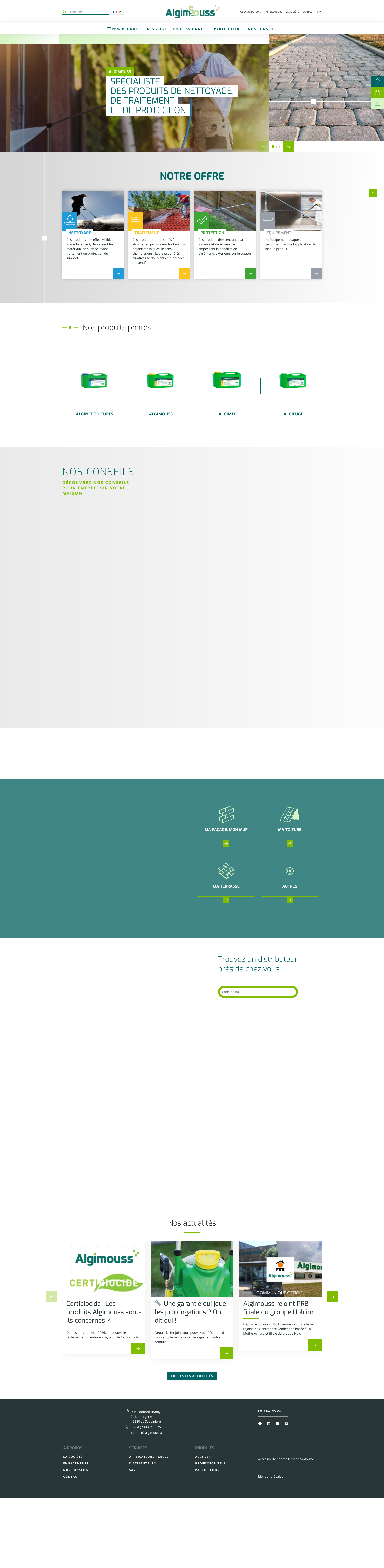 Aperçu du site
