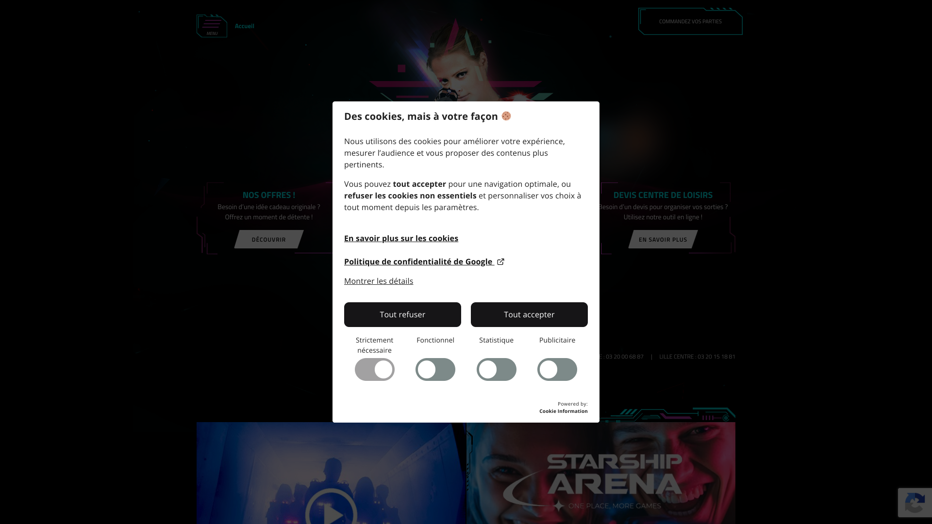 Aperçu du site