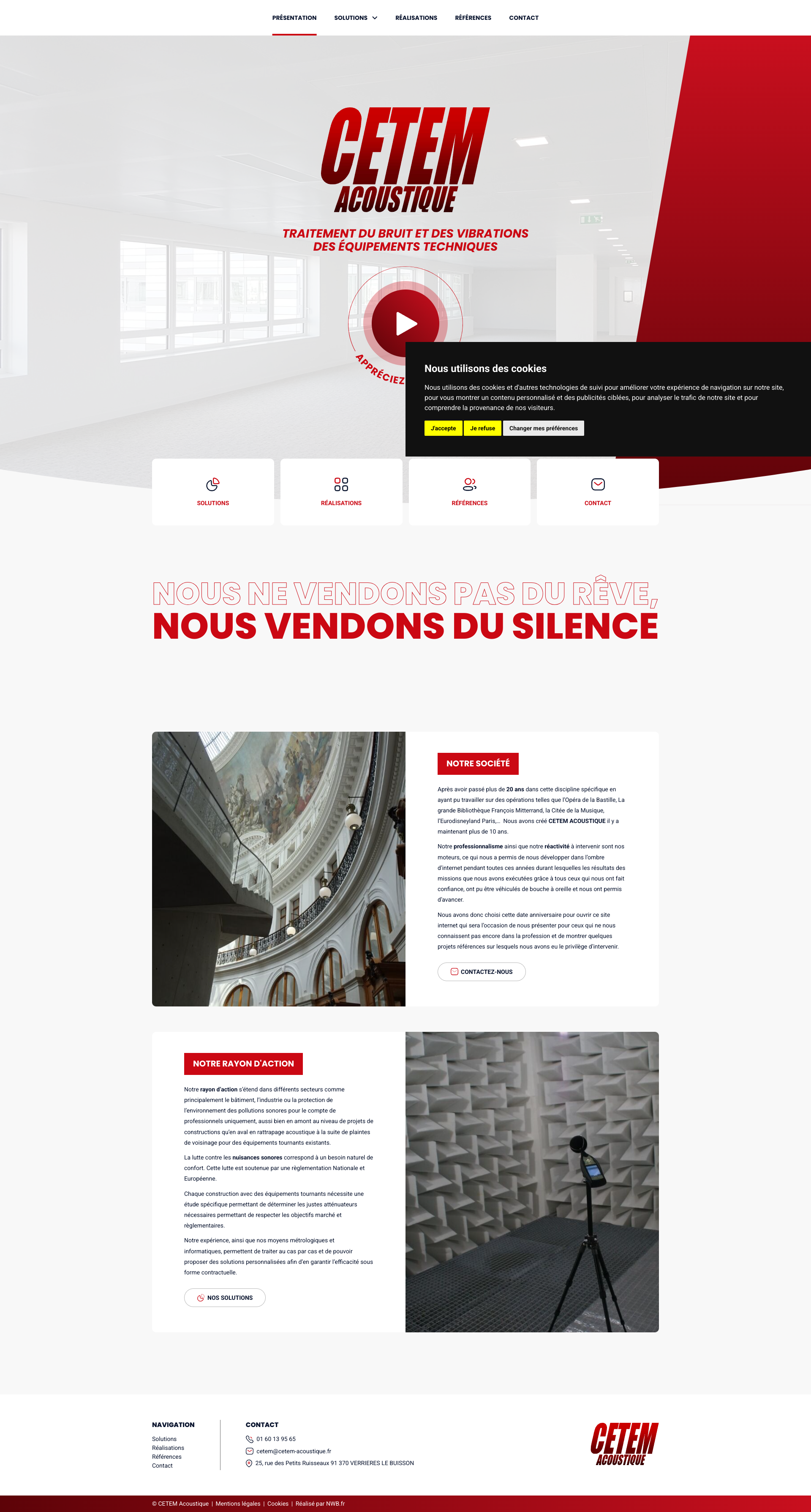 Aperçu du site