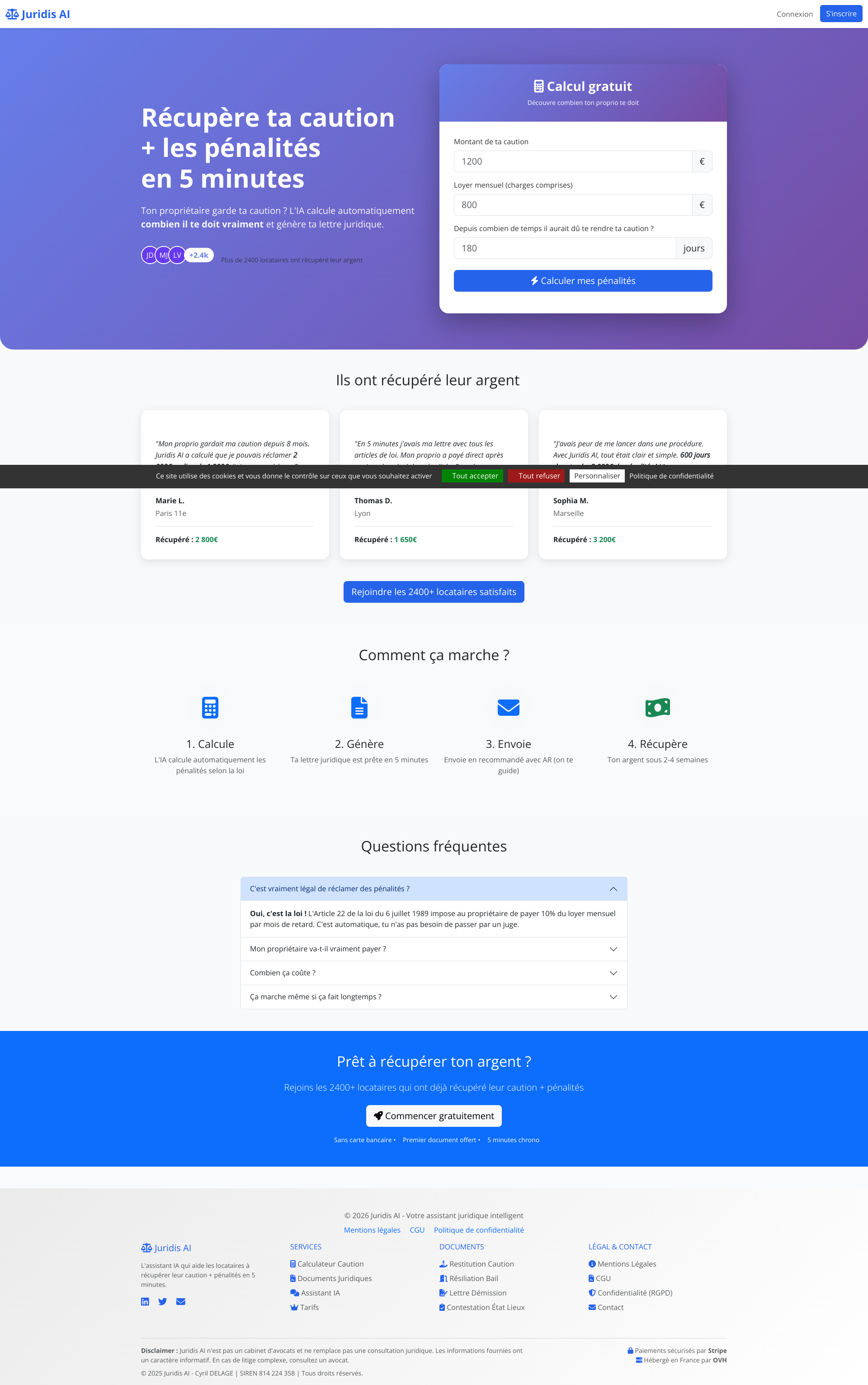 Aperçu du site