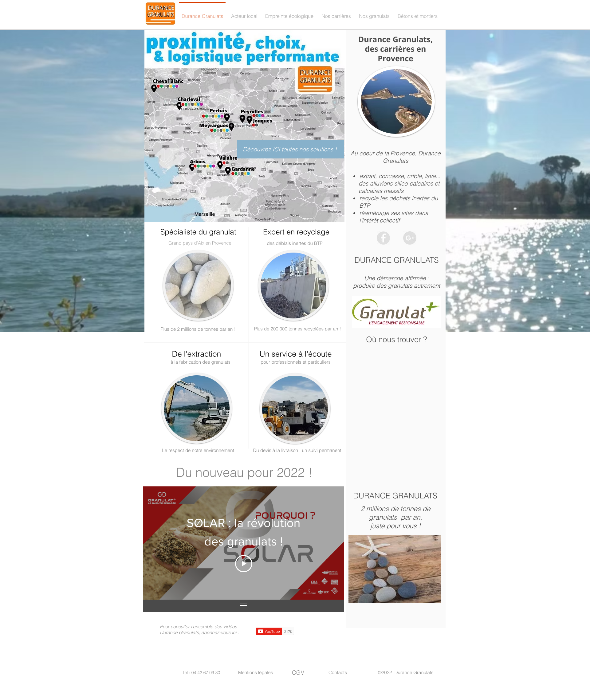 Aperçu du site
